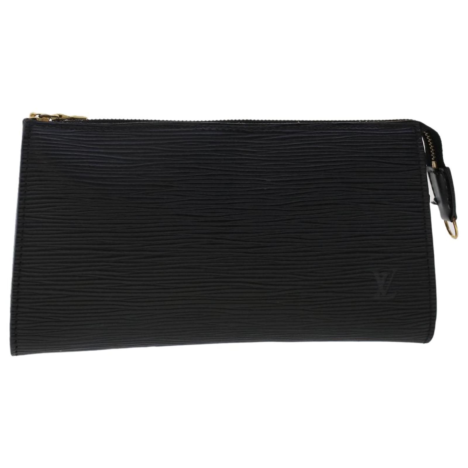 Louis Vuitton Black Epi Pochette Accessoires Louis Vuitton