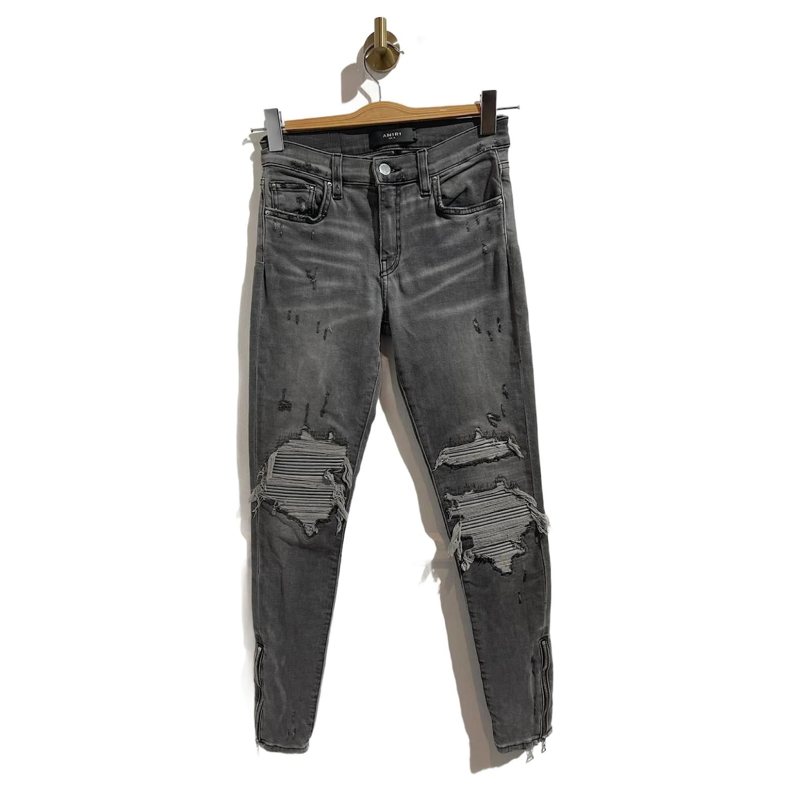 【送料&関税込】AMIRI Jeans In Grey Cotton AMIRI Jeans T.fr 36 cotton Grey ref.1013590 - Joli Closet