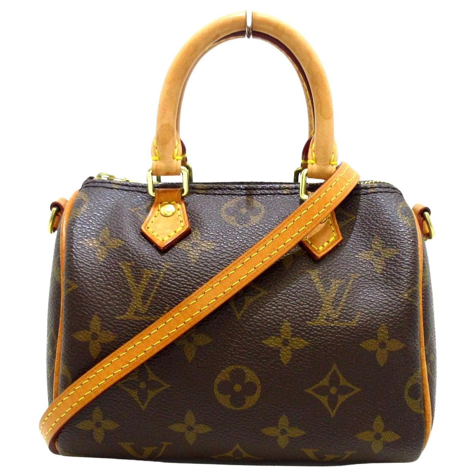 L***V NANO SPEEDY MONOGRAM CANVAS - L***V SPEEDY BAG - 16 CM - TOP