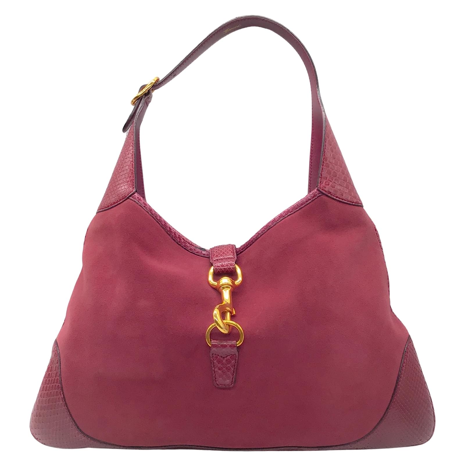 Gucci Jackie Soft Suede Hobo in Brown