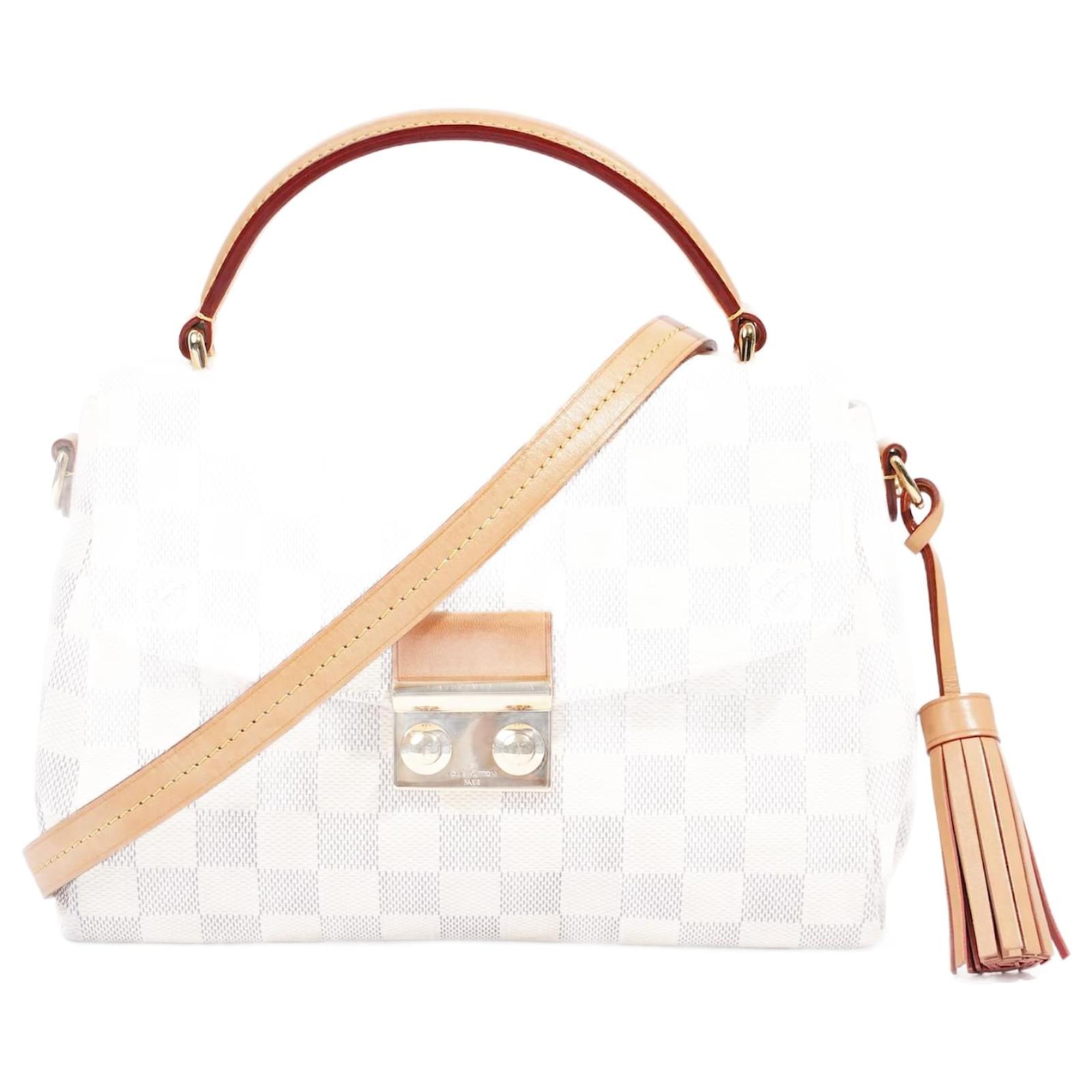Louis Vuitton Croisette Bag Damier Azur Canvas White Cloth ref
