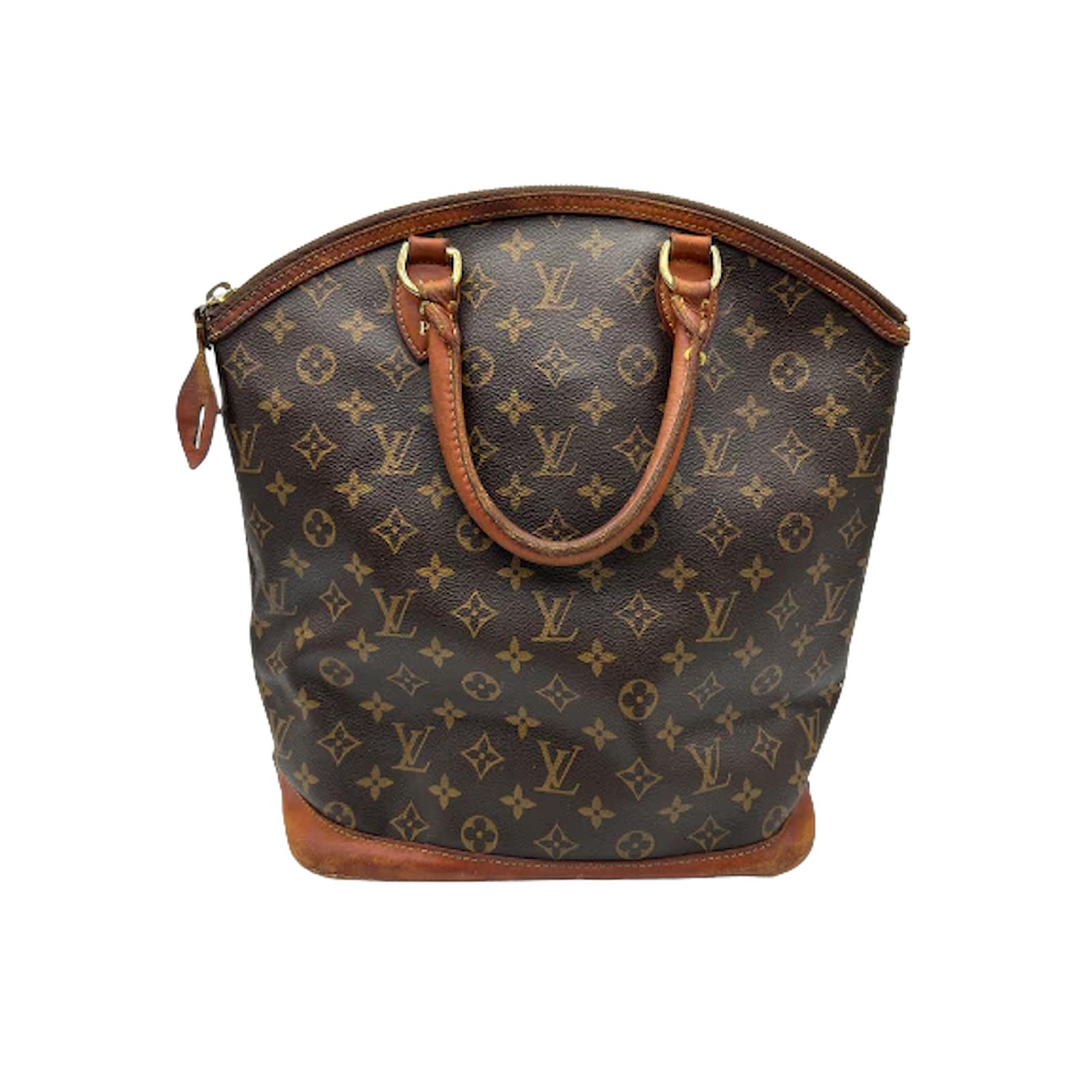 Lockit LOUIS VUITTON Handbags T. leather Brown ref.1014019 - Joli Closet