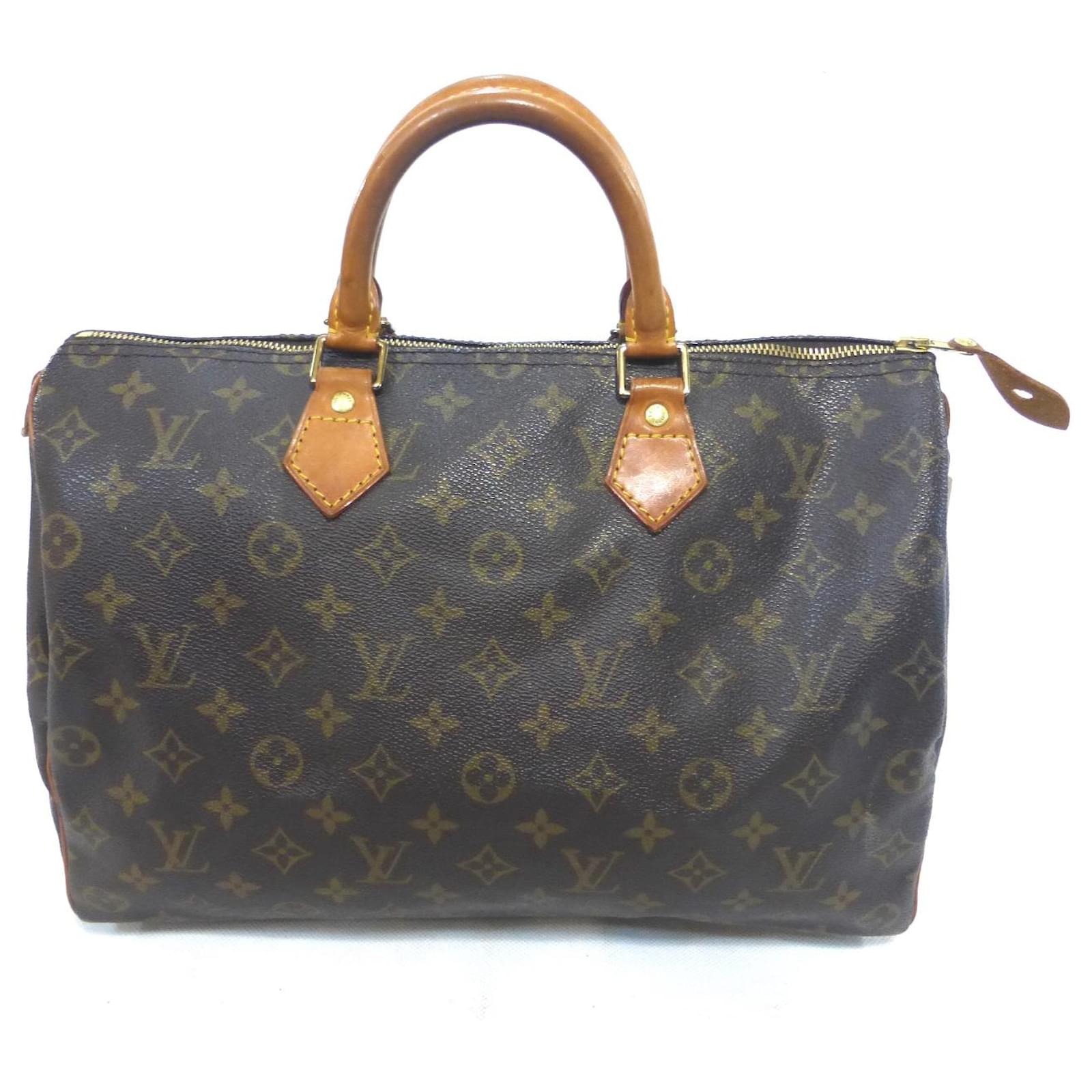 Louis Vuitton Speedy 35 Monogram - SP1923 Brown Leather ref.1014111 - Joli  Closet