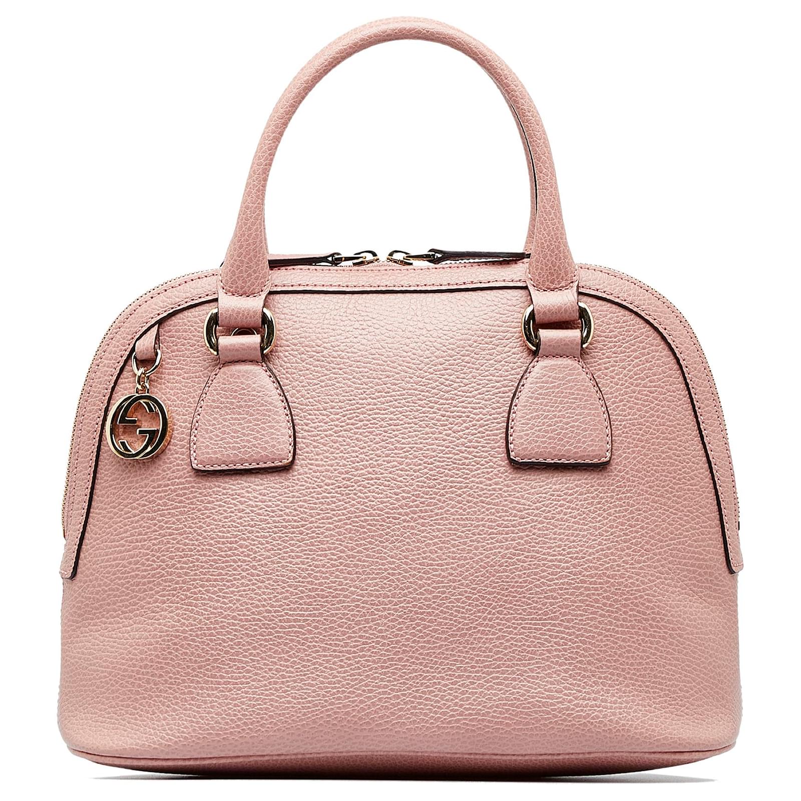 Gucci Pink Mini GG Charm Dome Satchel Leder Kalbahnliches Kalb ref.1014148 Joli Closet