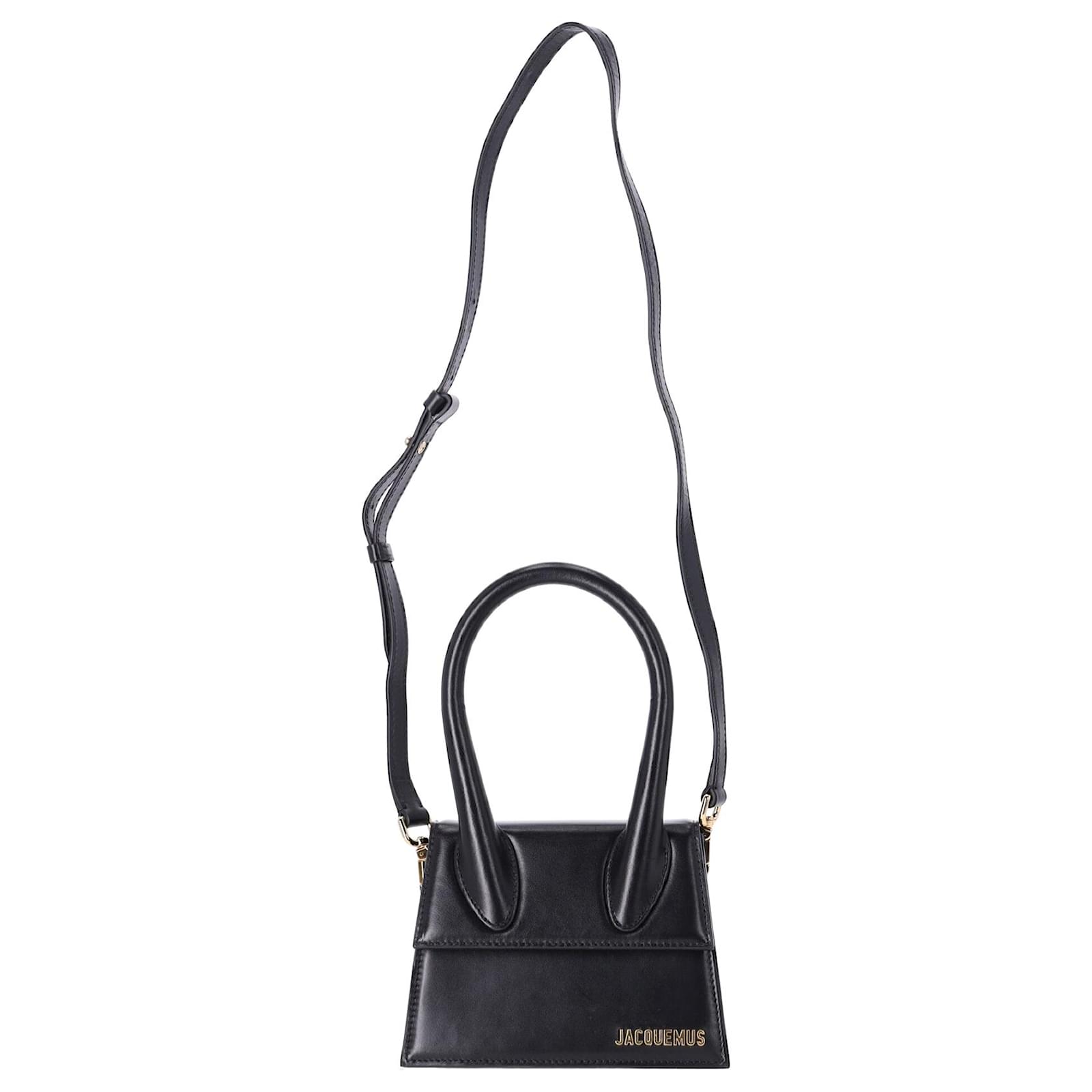 Jacquemus Sac ?� Main Le Chiquito Moyen en Cuir Noir ref.1014446 - Joli Closet