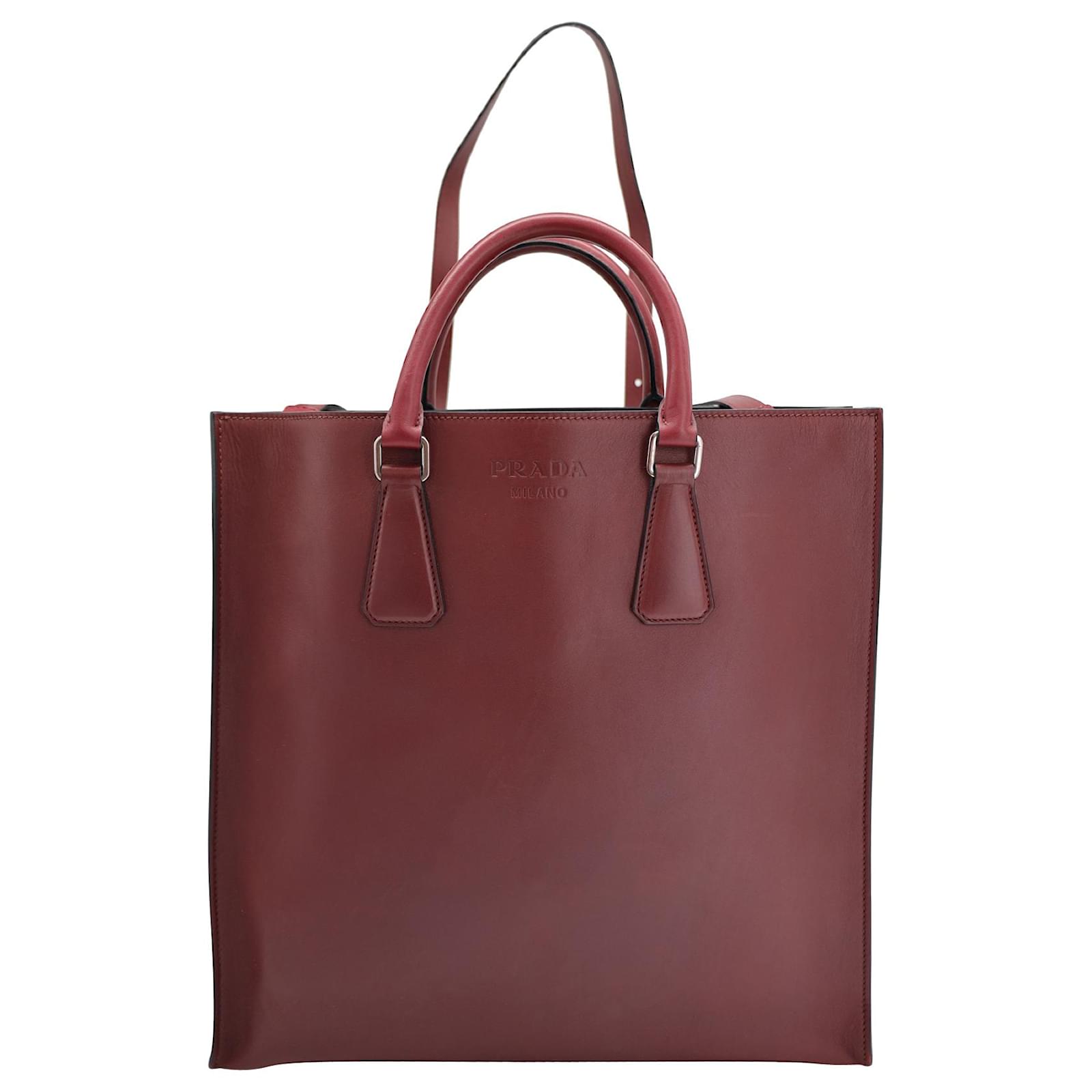 Prada city calf tote hotsell