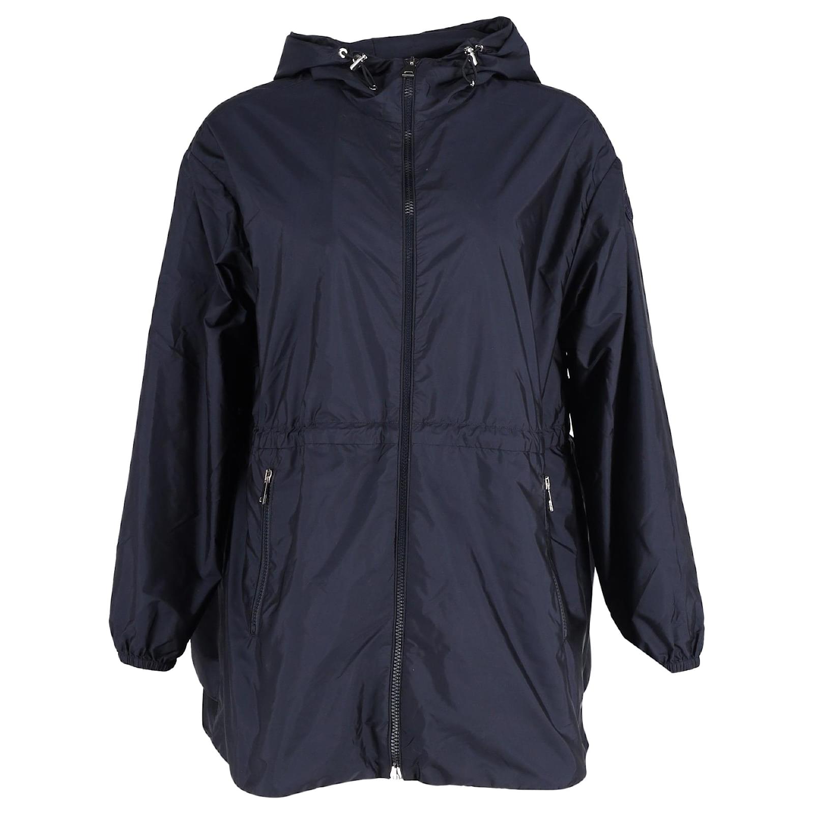MONCLER Size S Navy Polyamide Blend Zip Up Jacket main image 0