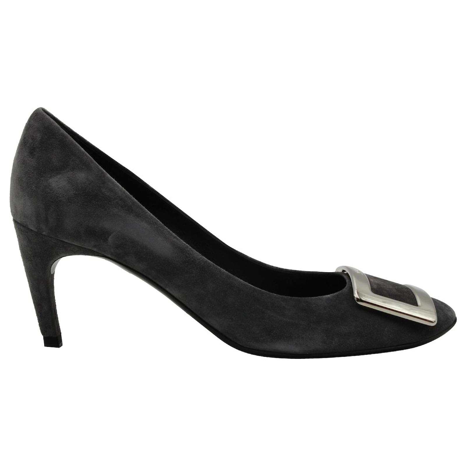 Roger vivier discount grey suede