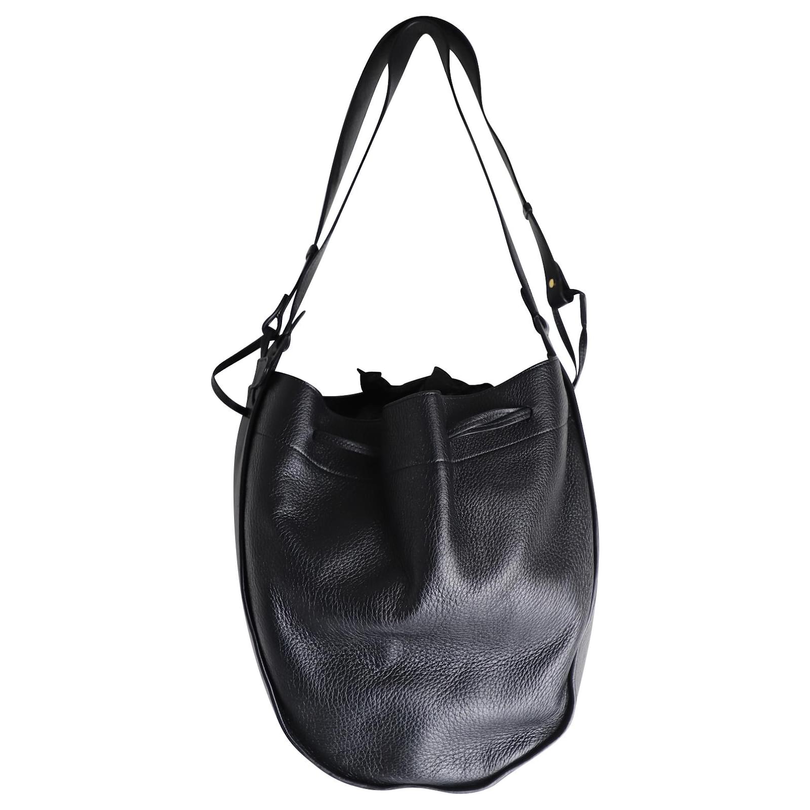 The Row Drawstring Pouch Bag in Black Leather ref.1014822 - Joli