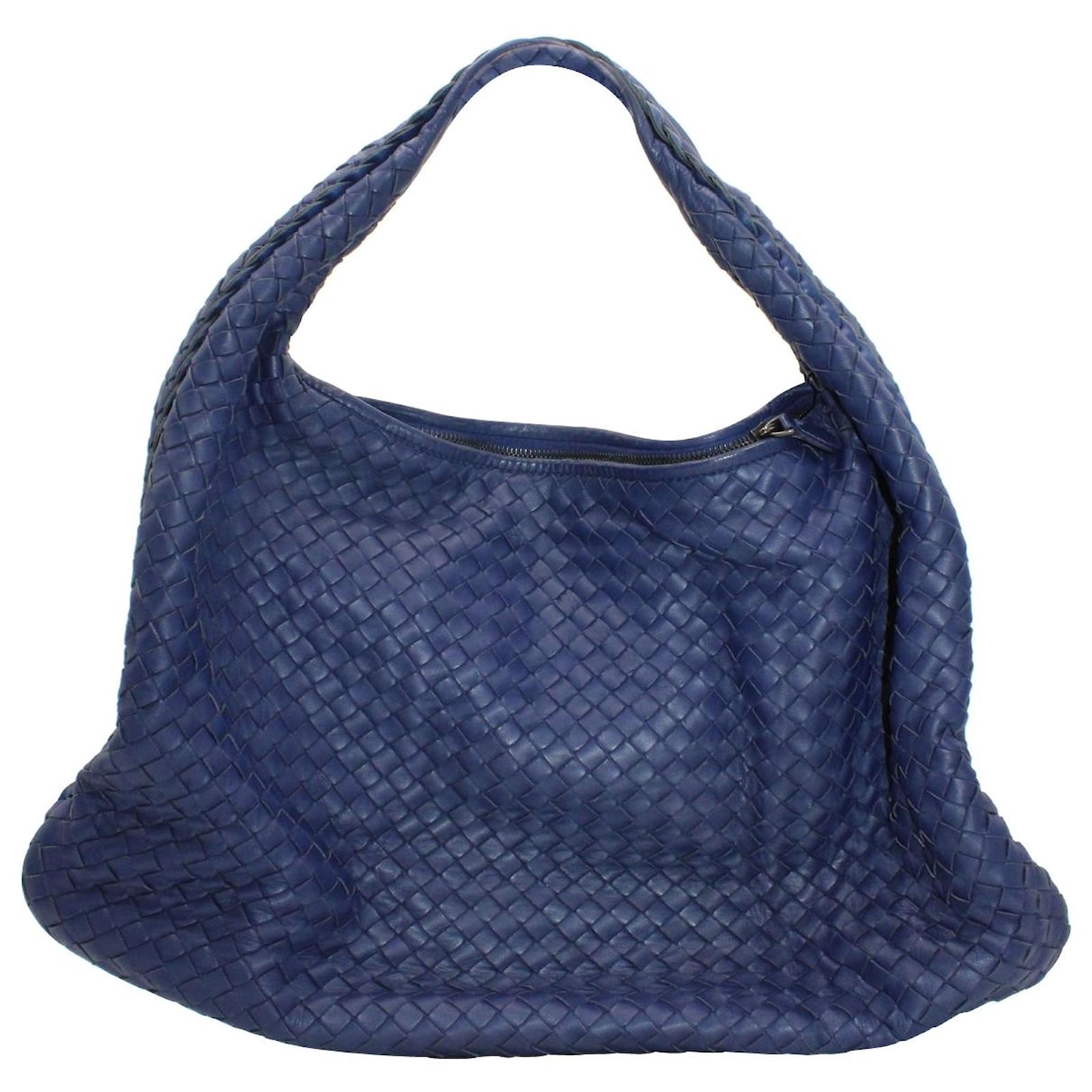 Blue Bottega Veneta Intrecciato Tote