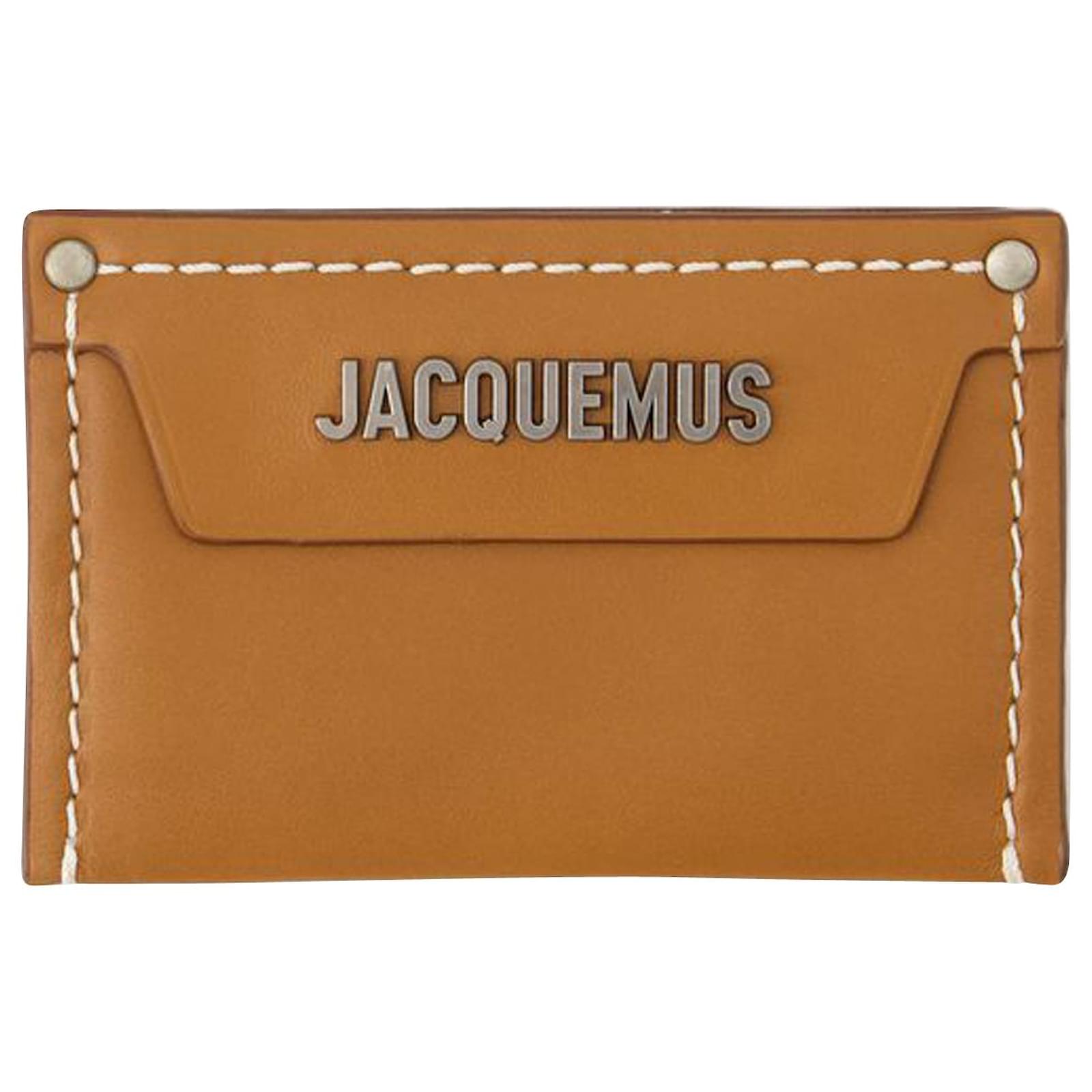 Meunier Card Holder - Jacquemus - Leather - Light Brown 2 Pony-style  calfskin ref.1015115 - Joli Closet
