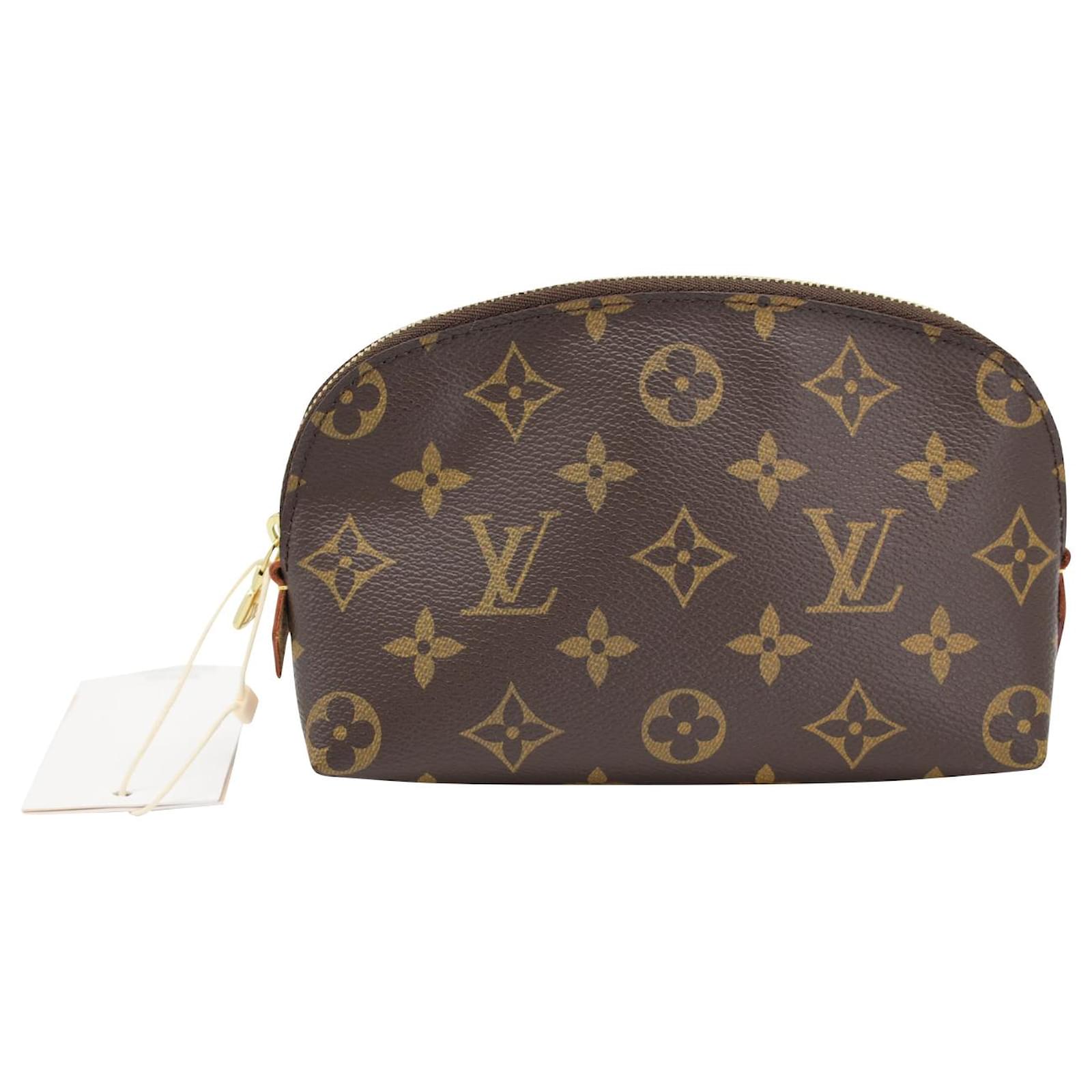 Louis Vuitton Cosmetic Pouch PM in Brown Monogram Coated Canvas