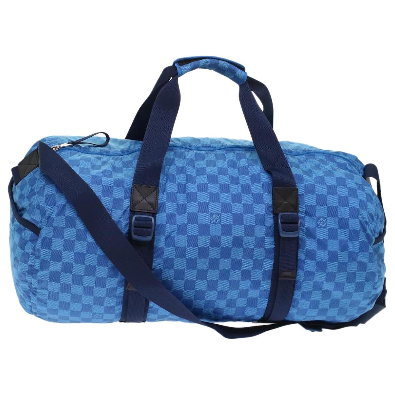 LOUIS VUITTON Damier Aventure Plat Ktical Bag Nylon Blue M97057 LV