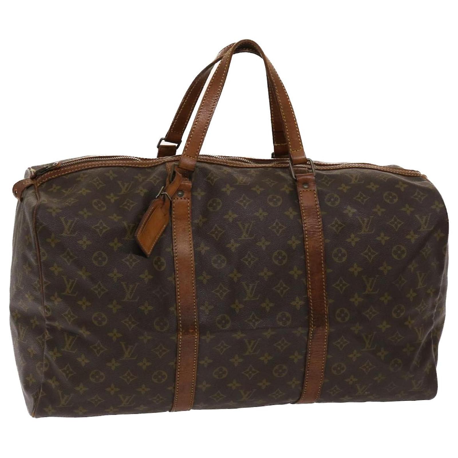 Louis Vuitton, Bags, Louis Vuitton Boston Bag Sac Souple 55 Bag Brown  Monogram