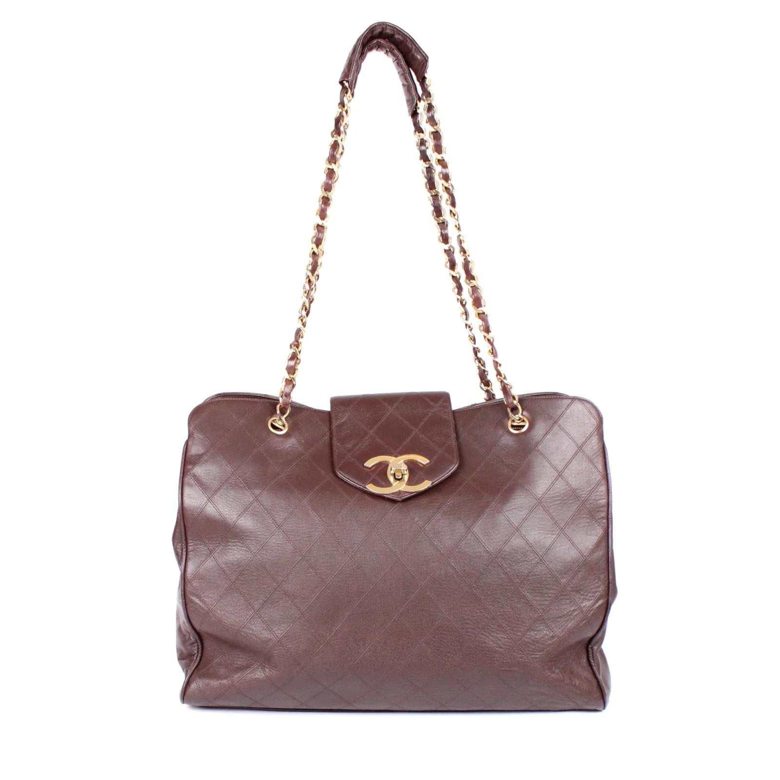 Chanel - Supermodel Weekender shopping bag Brown Leather ref.1015710 - Joli  Closet