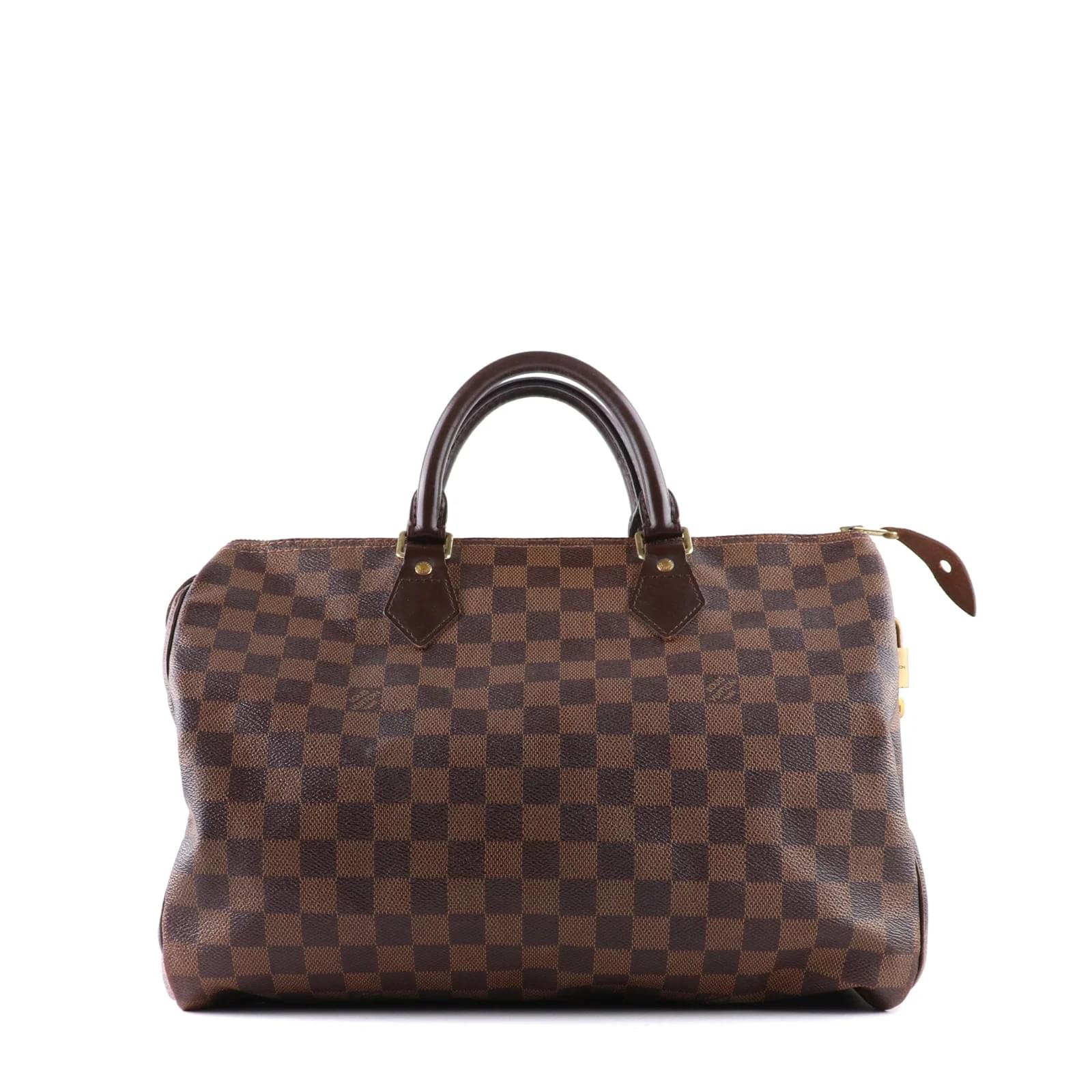 Louis Vuitton speedy Bandouliere 35 monogram Brown Leather ref