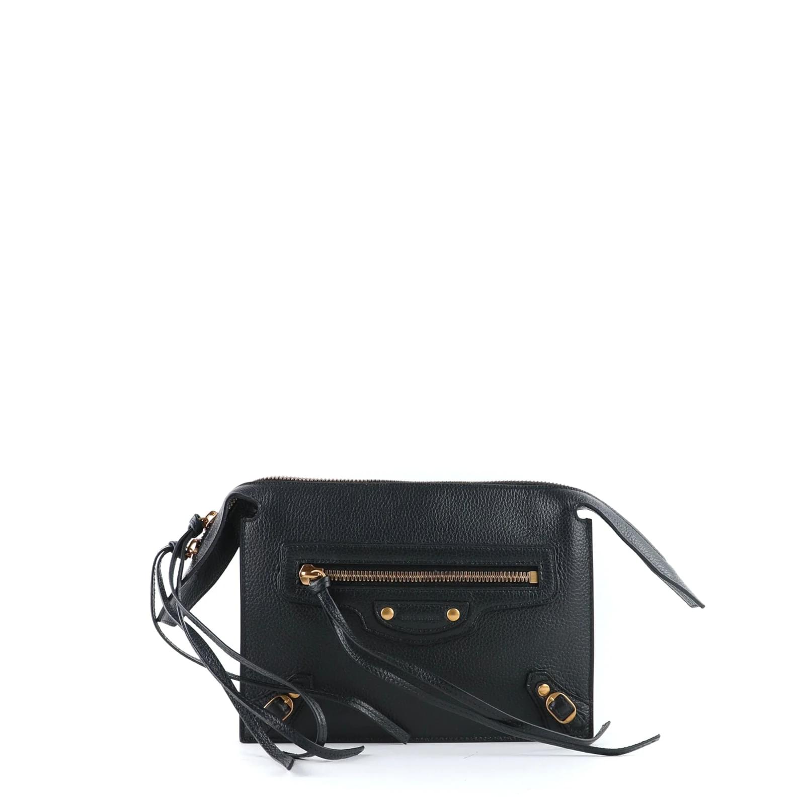 Balenciaga - Neo Classic flat strap bag Black Leather ref.1015858 ...