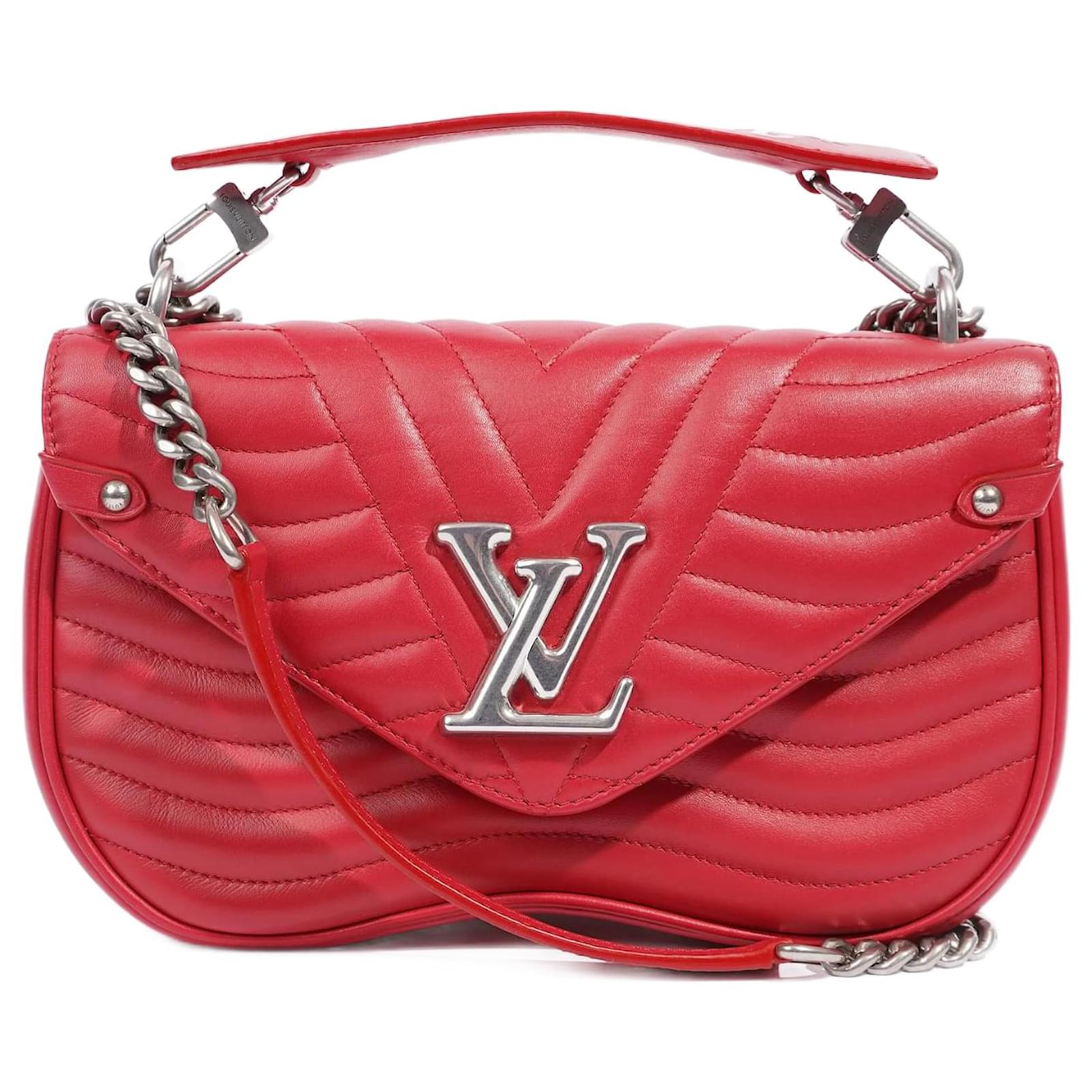 louis-vuitton red handbags
