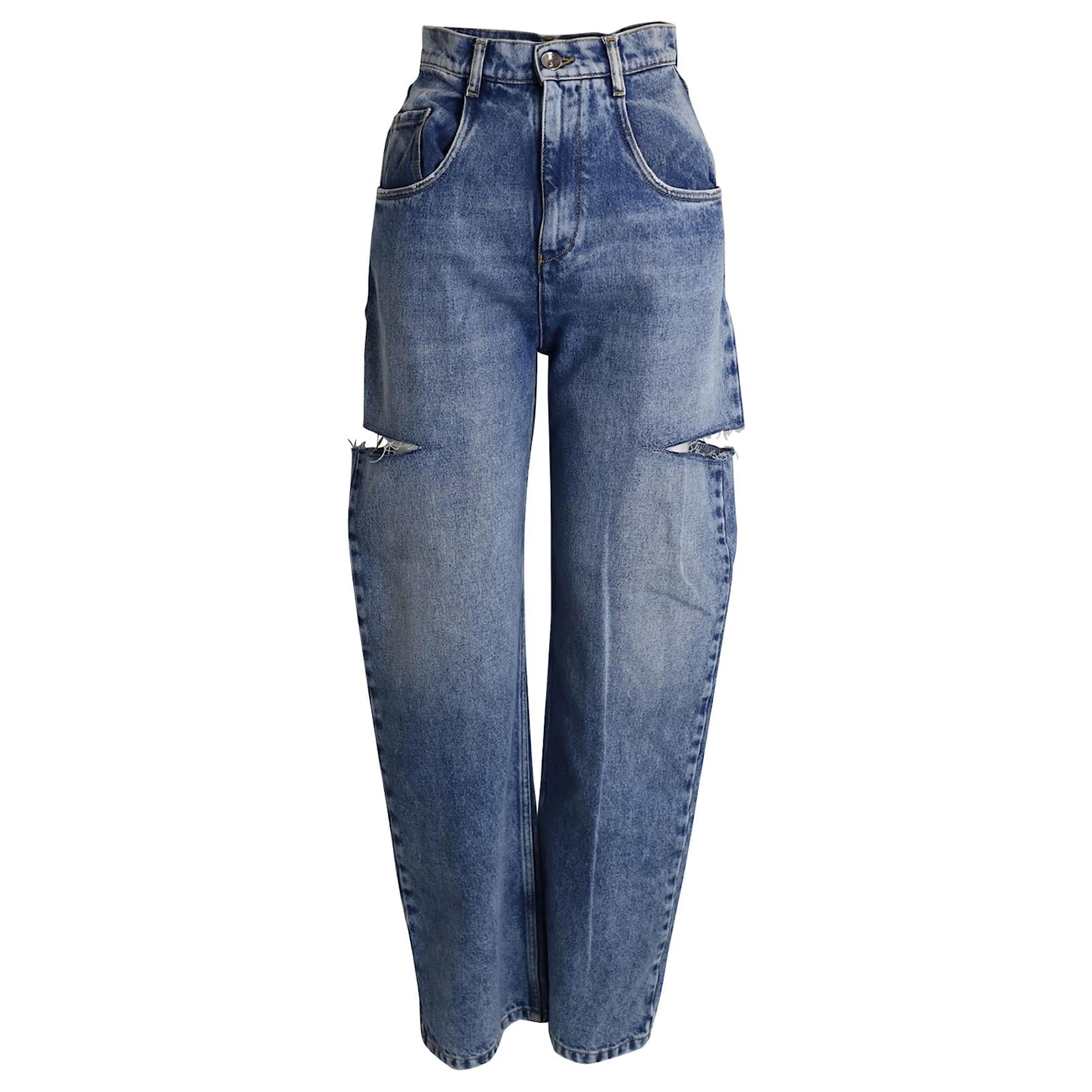 Maison Martin Margiela Jeans Maison Margiela con cut-out laterale