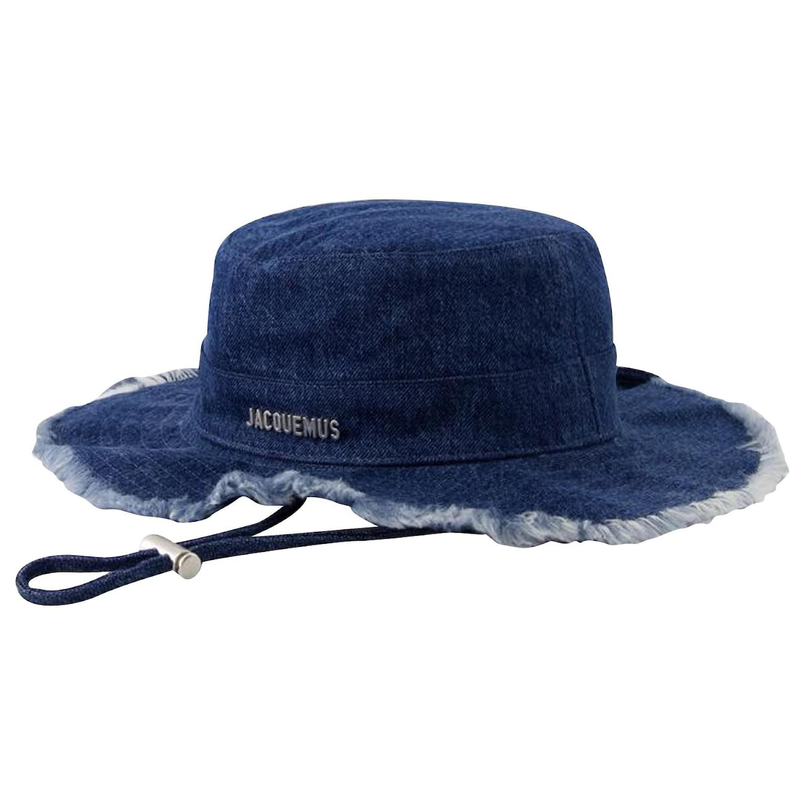Denim Bucket Hat in Blue - Jacquemus