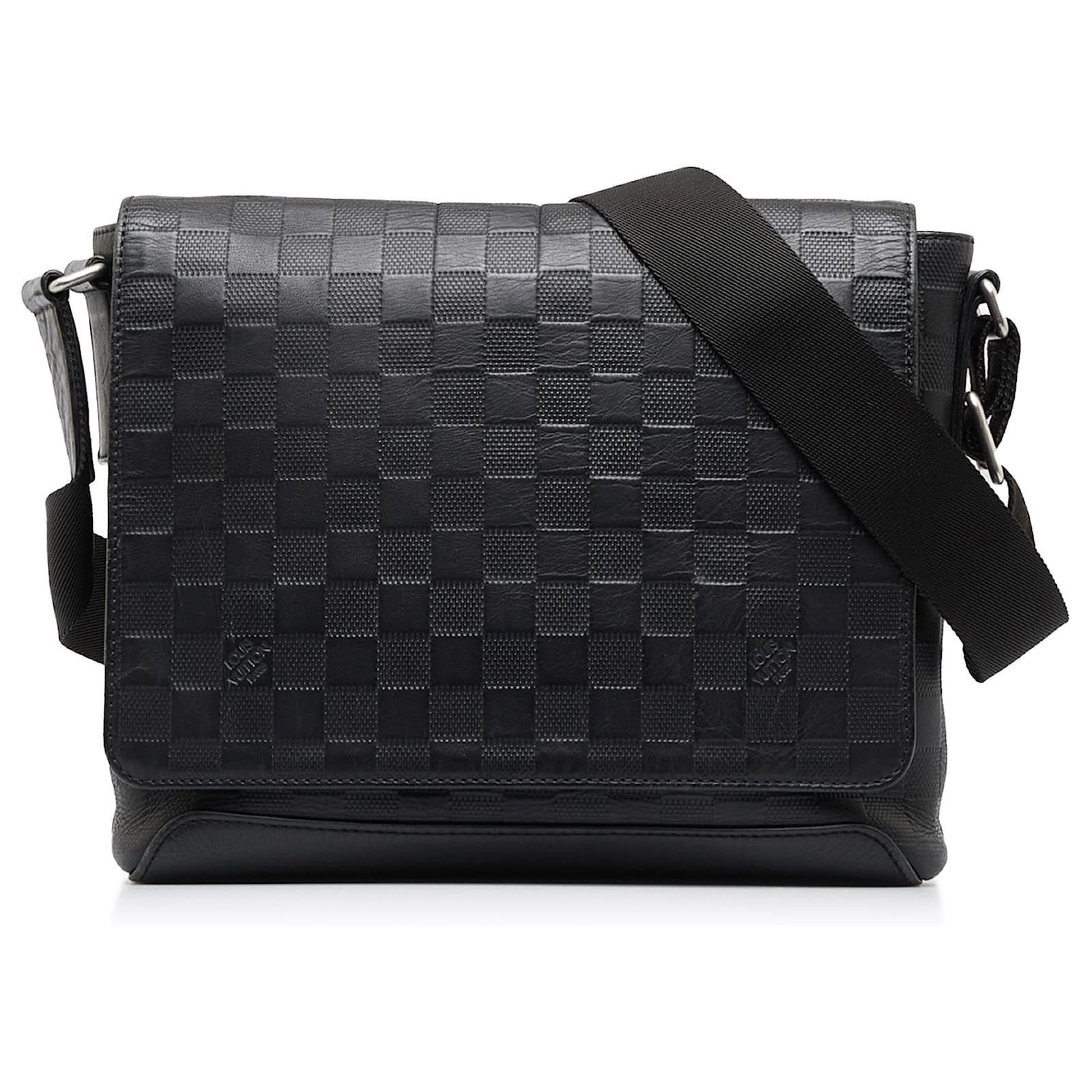 Louis Vuitton Black Damier Cobalt Canvas District PM Shoulder Bag Louis  Vuitton