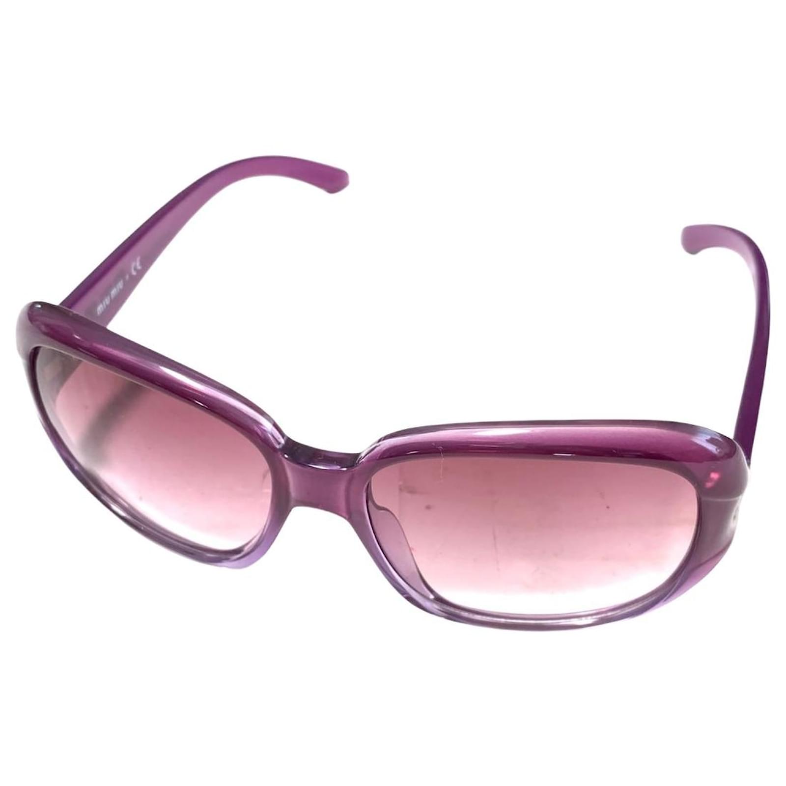 Sunglasses miu miu Purple Plastic ref.JC1016757 (Sold) - Joli Closet