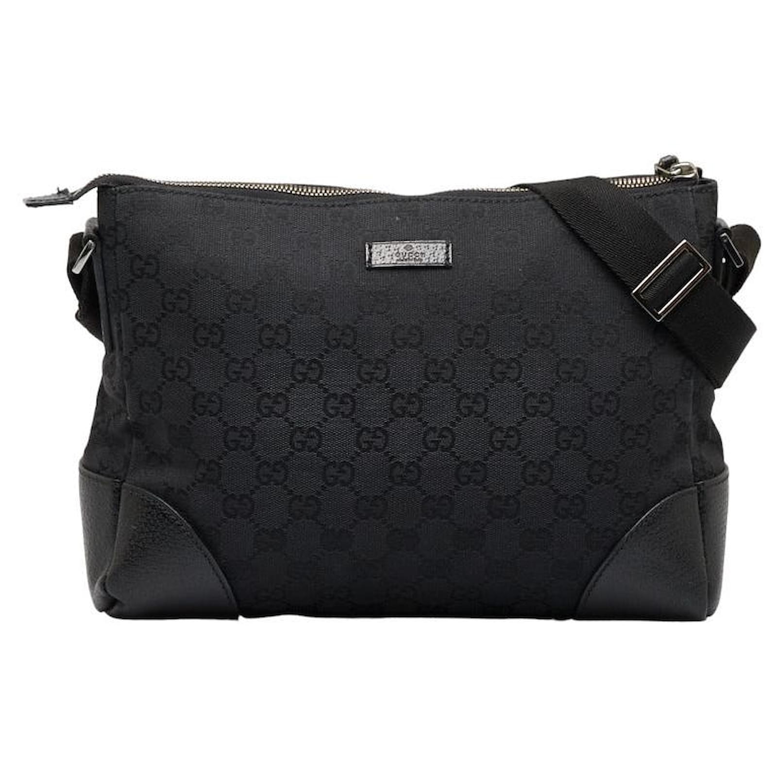 Gucci GG Messenger Bag Small Guccissima Black