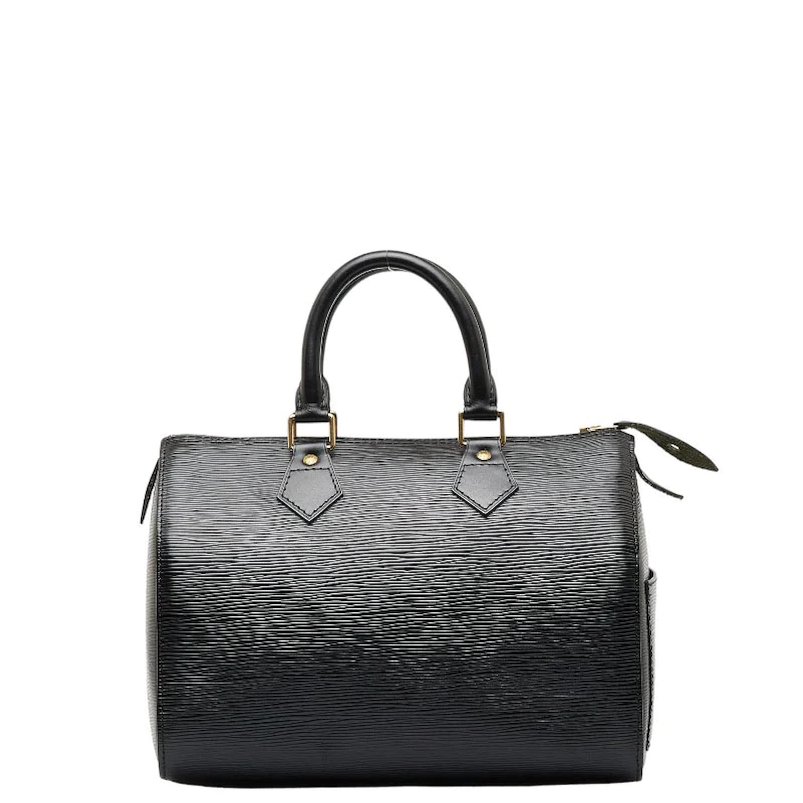 Louis Vuitton Black EPI Leather Speedy 25 Bag