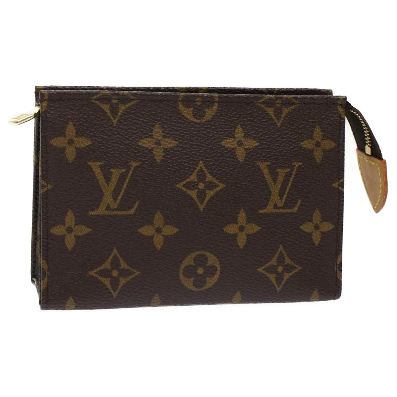 LOUIS VUITTON Monogram Neverfull PM Pouch LV Auth am4637 Cloth ref