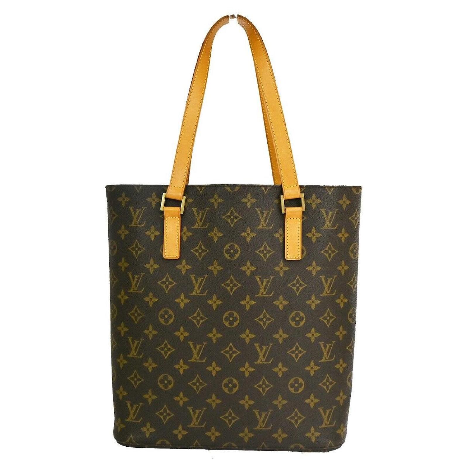 Pre-Owned Louis Vuitton Vavin GM Brown Monogram Canvas Tote Bag w/ Gol 