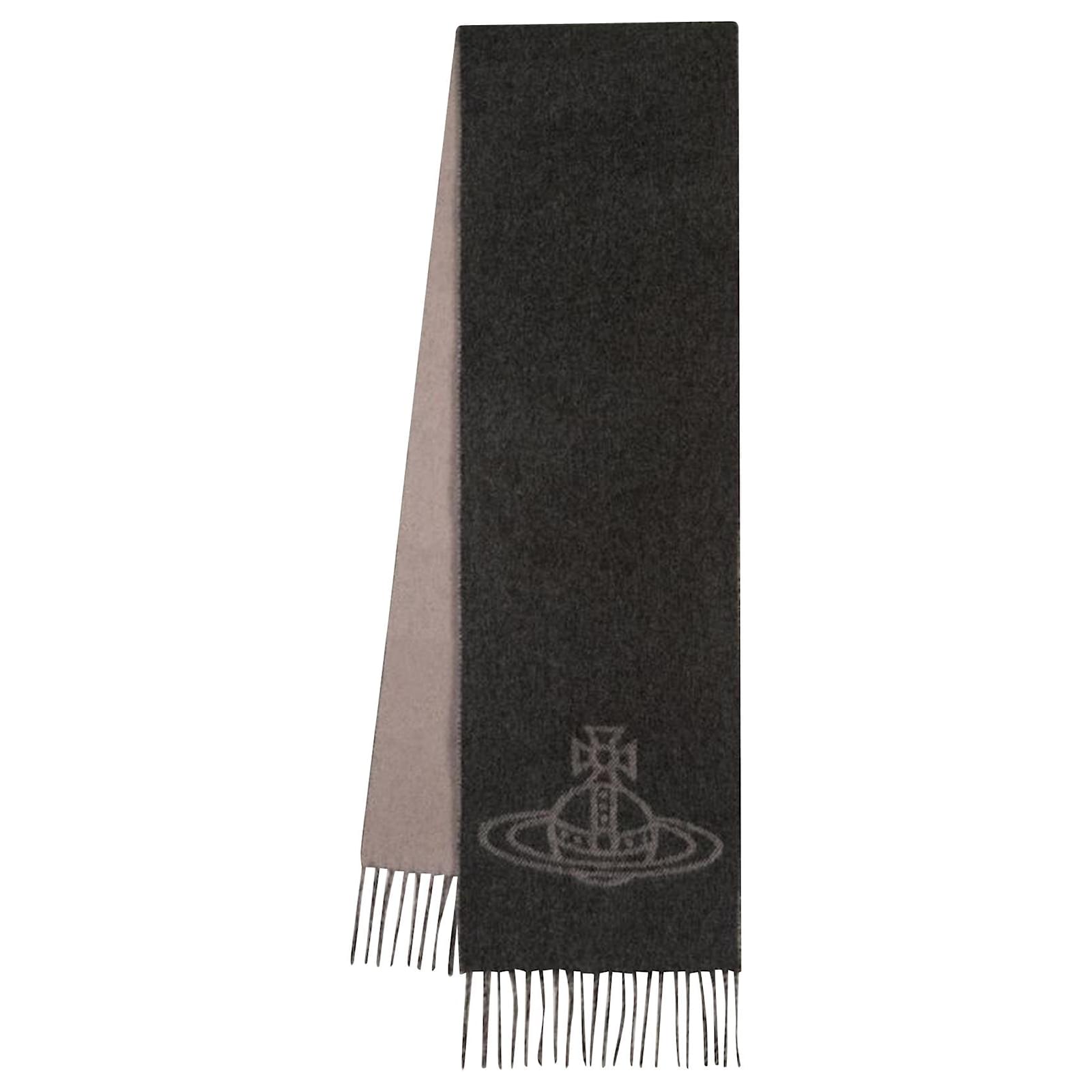 Vivienne Westwood Wool And Silk Scarf in Black for Men