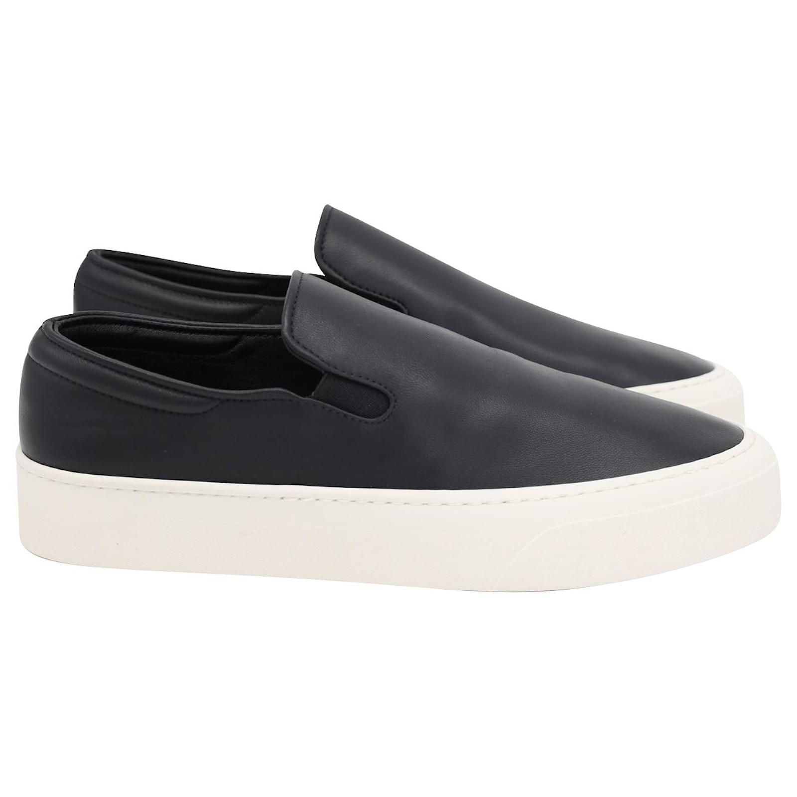 The Row Marie H Slip On Sneaker aus schwarzem Leder