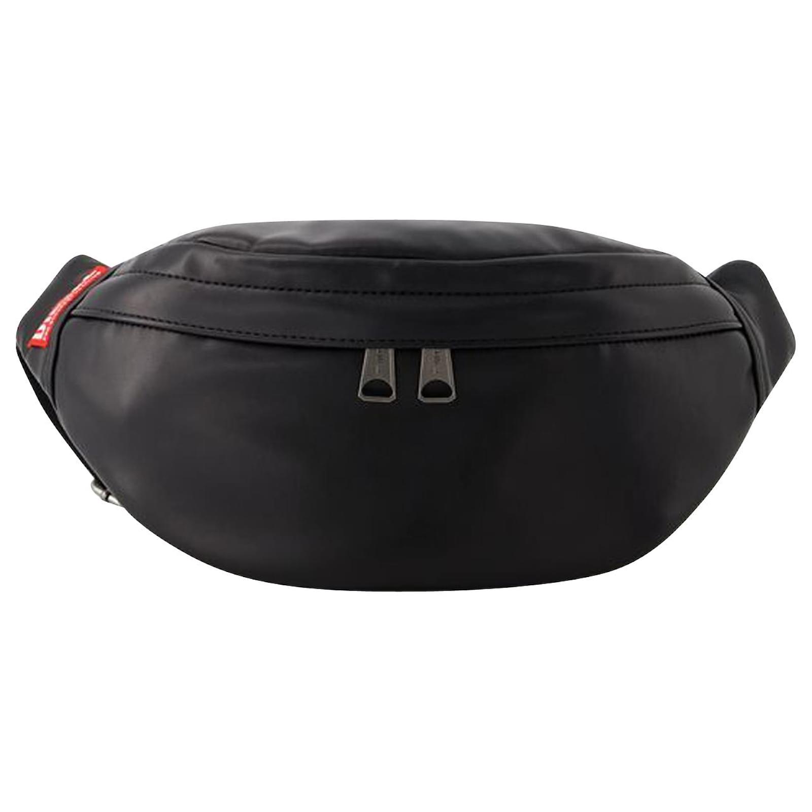 バッグ DIESEL Soft Leather rave beltbag Women's Rave leather Beltes bag with metal D | Black | Diesel
