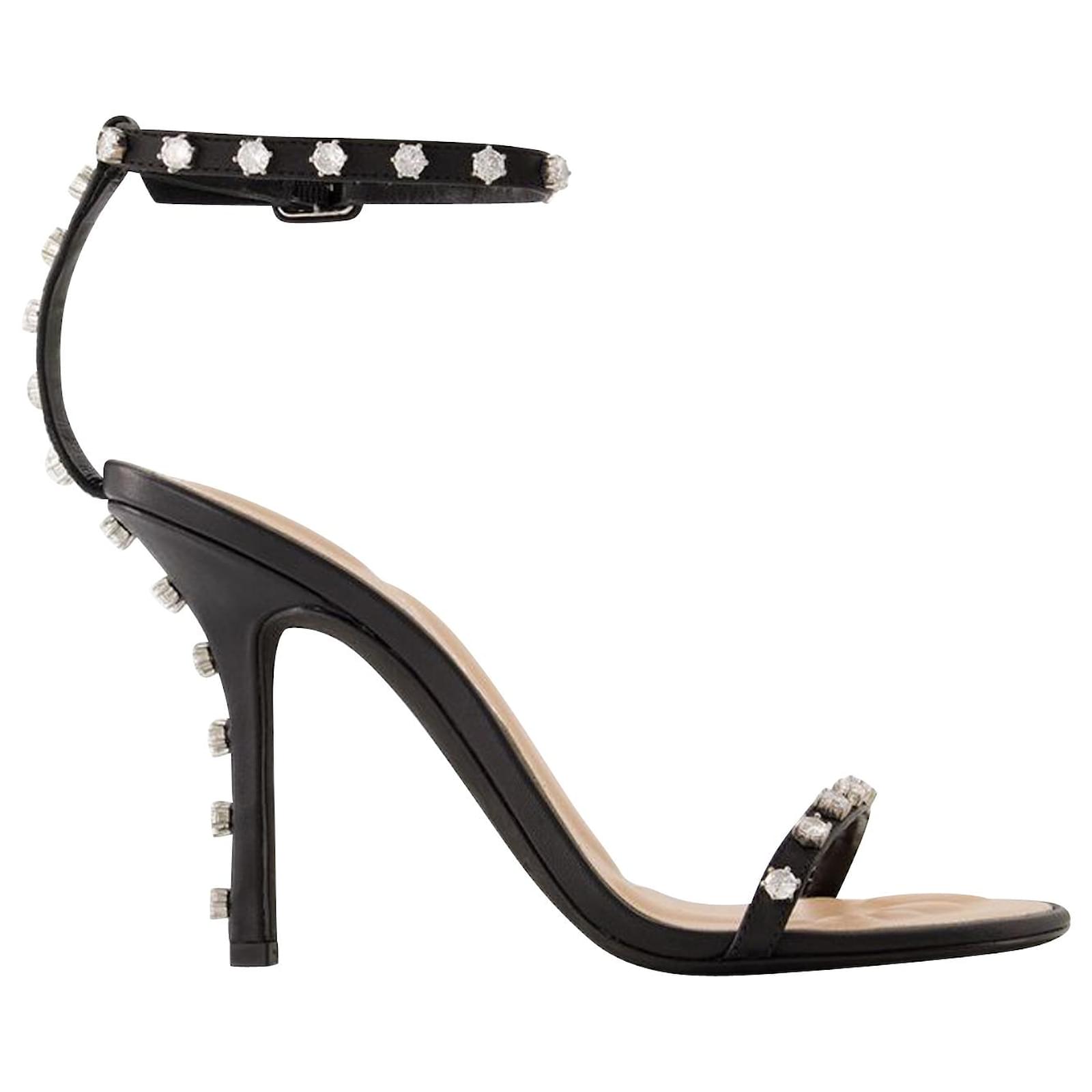 ALEXANDER WANG Dahlia crystal-embellished stretch wedge sandals |  NET-A-PORTER