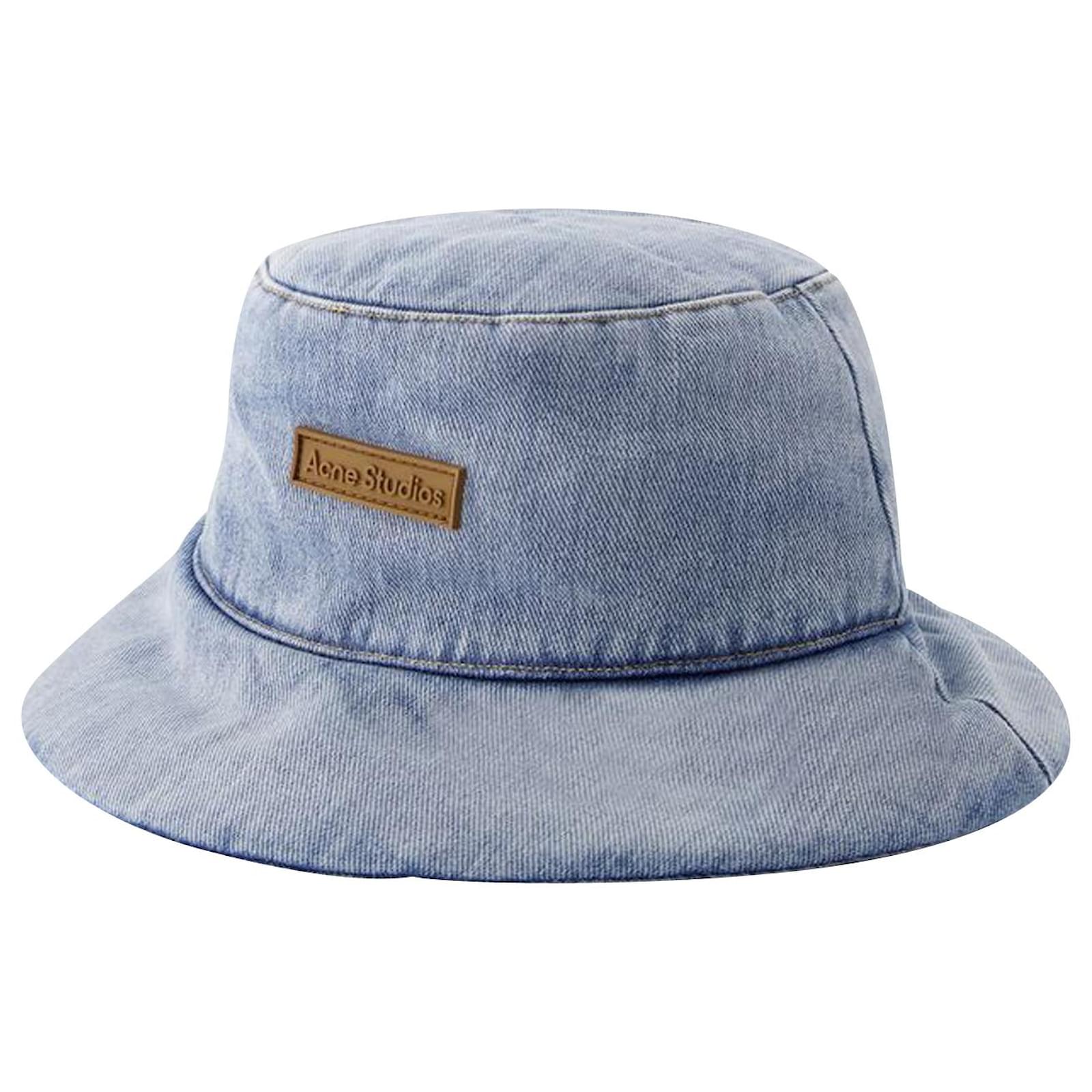 Signature Bucket Hat - Acne Studios - Wool - Light Blue ref