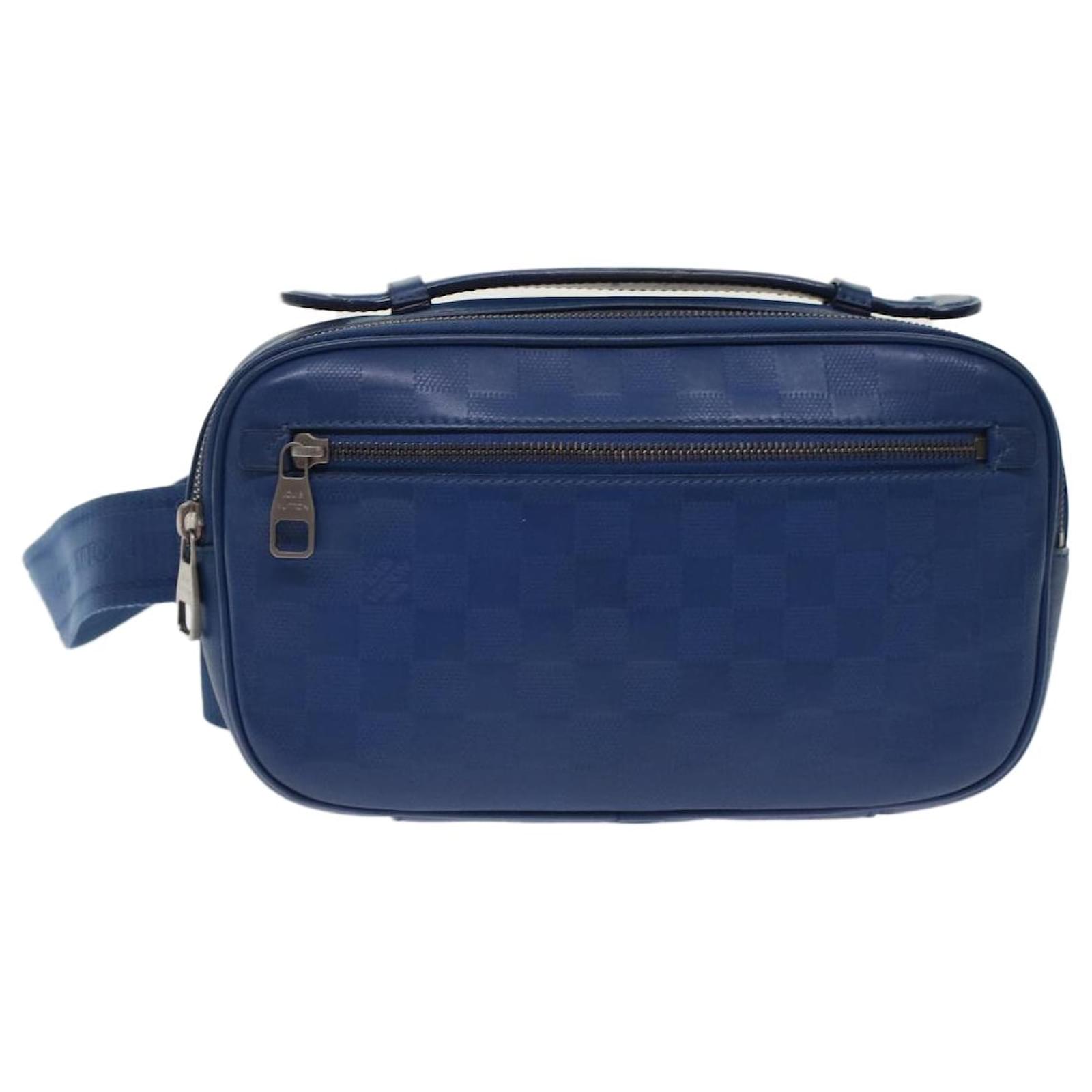 LOUIS VUITTON Damier Infini Ambreil Shoulder Bag Leather Blue N41354 LV  48824 ref.1018615 - Joli Closet