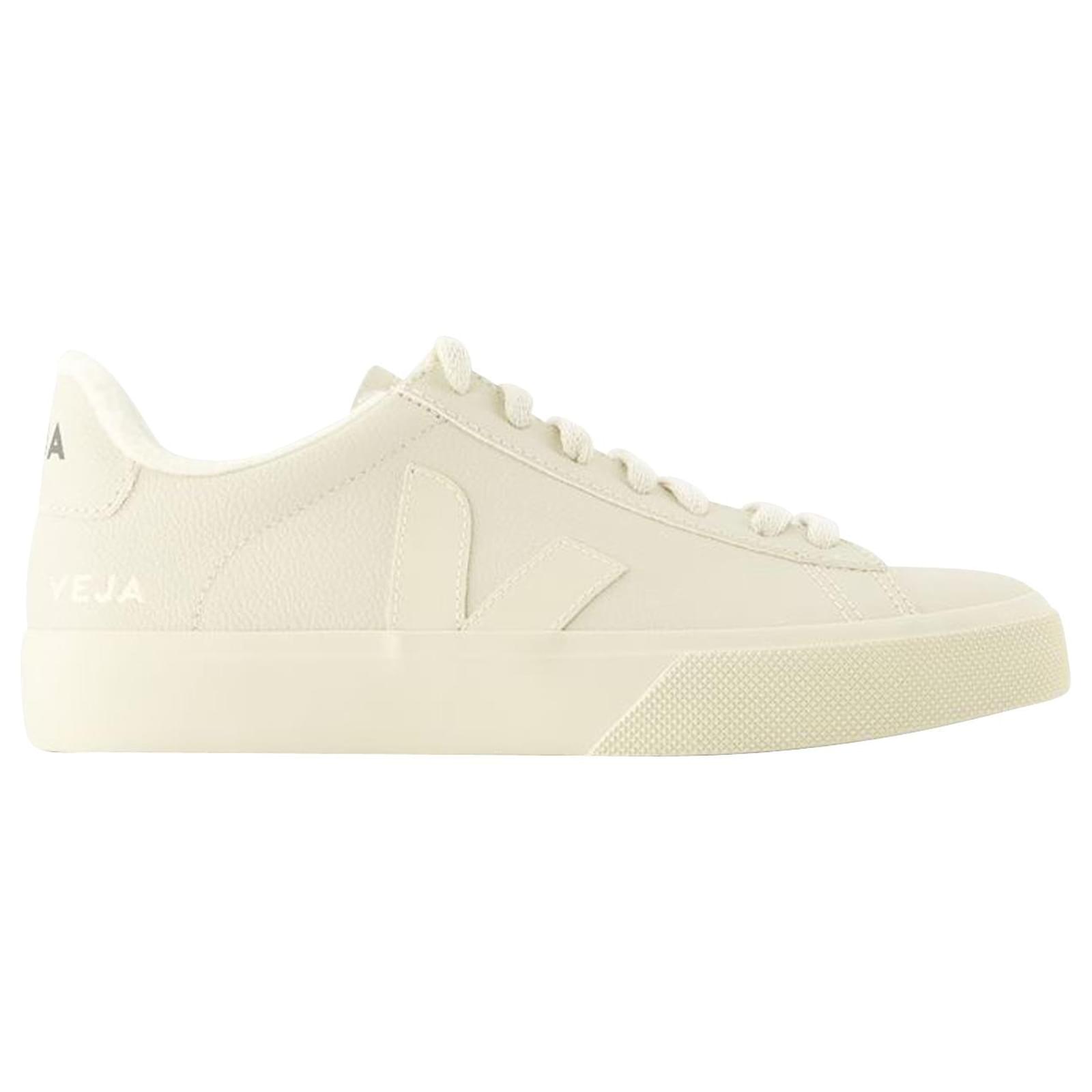 Baskets Veja Campo - Cuir Chromefree, Gris Clair, Taille 43, Neuves Avec Boîte