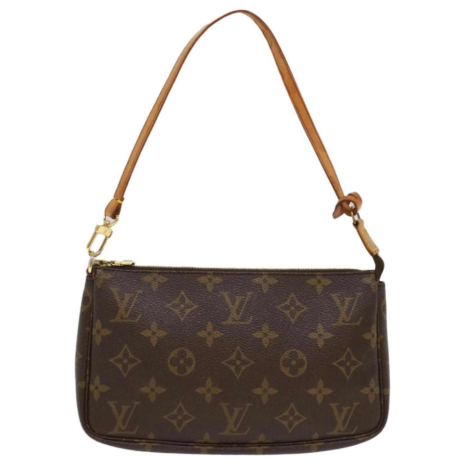 LOUIS VUITTON Monogram Pochette Accessoires Pouch M51980 LV Auth