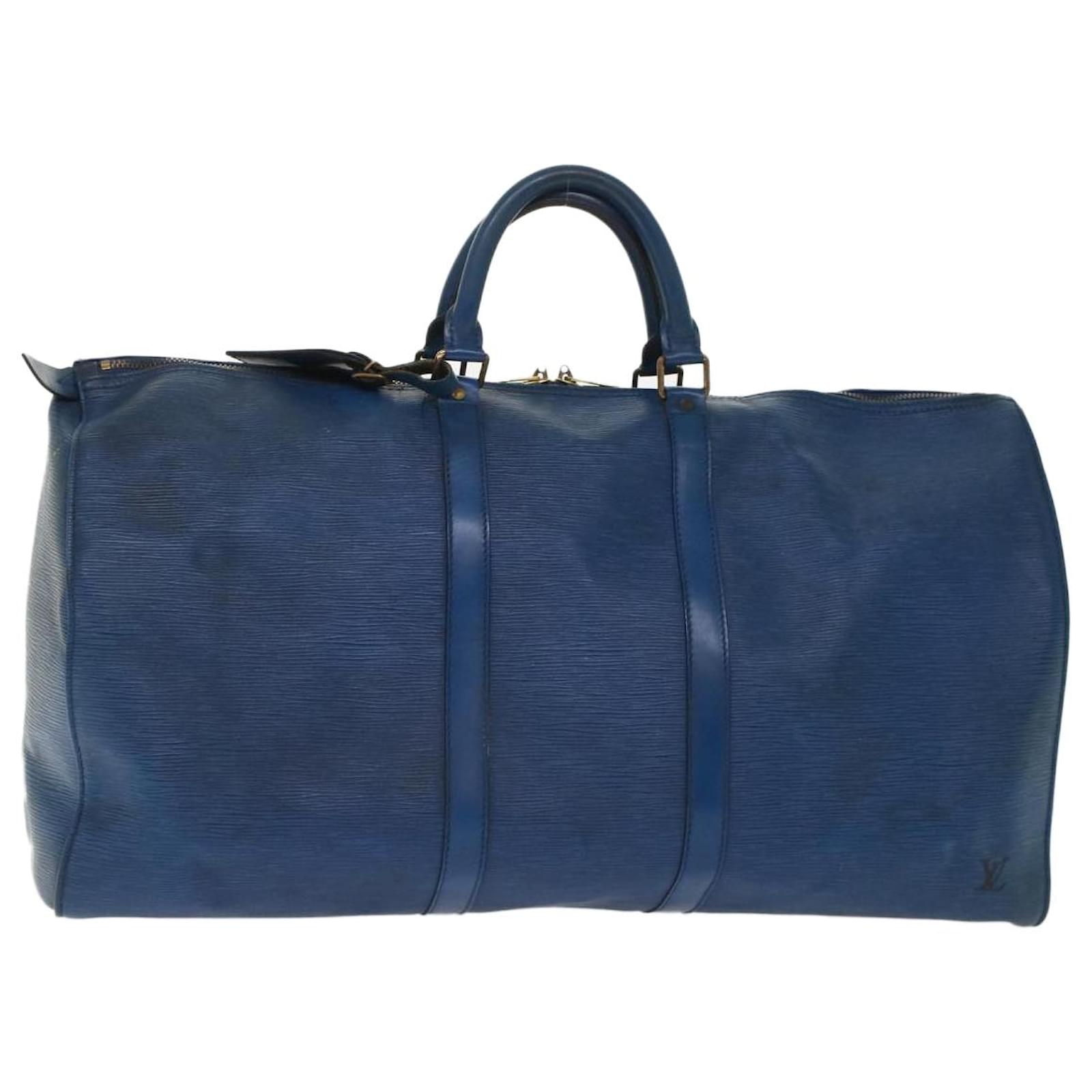 LOUIS VUITTON Boston bag M42955 Keepall 55 Epi Epi Leather blue unisex –