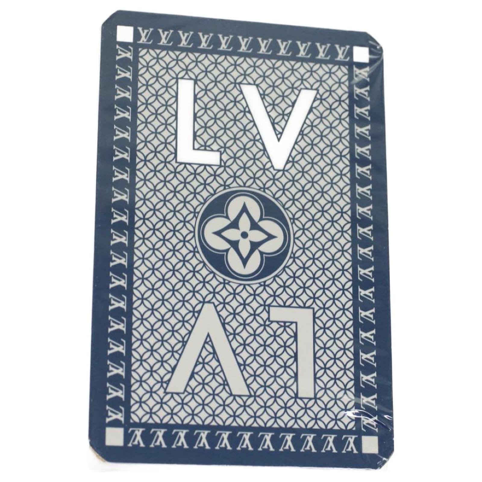 LOUIS VUITTON JEU DE 54 Cartes Playing Cards Blue M65460 LV Auth