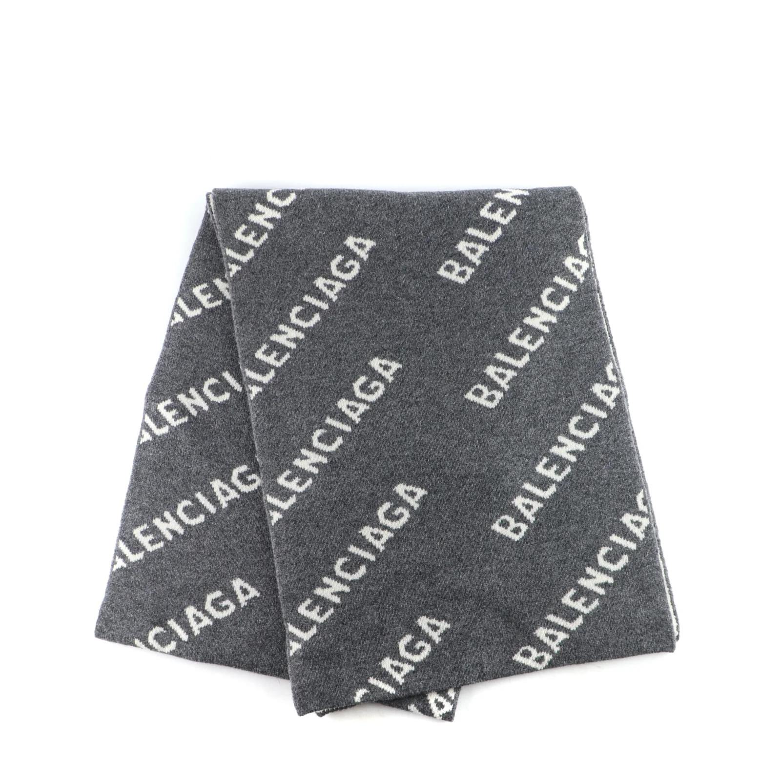 Balenciaga grey hot sale scarf