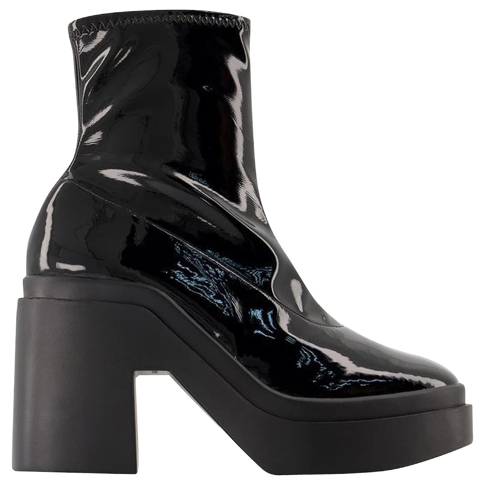 ショートブーツ・ブーティ Ninav Ankle Bo - Clergerie - Pvc - Noir Robert Clergerie Ninav Ankle Bo - Clergerie - Pvc - Noir