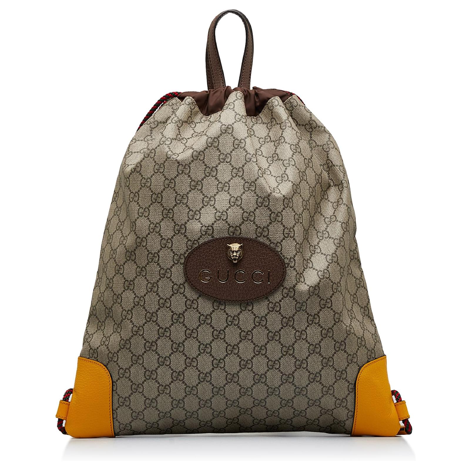 Gucci Beige GG Supreme Canvas and Leather Small Neo Vintage