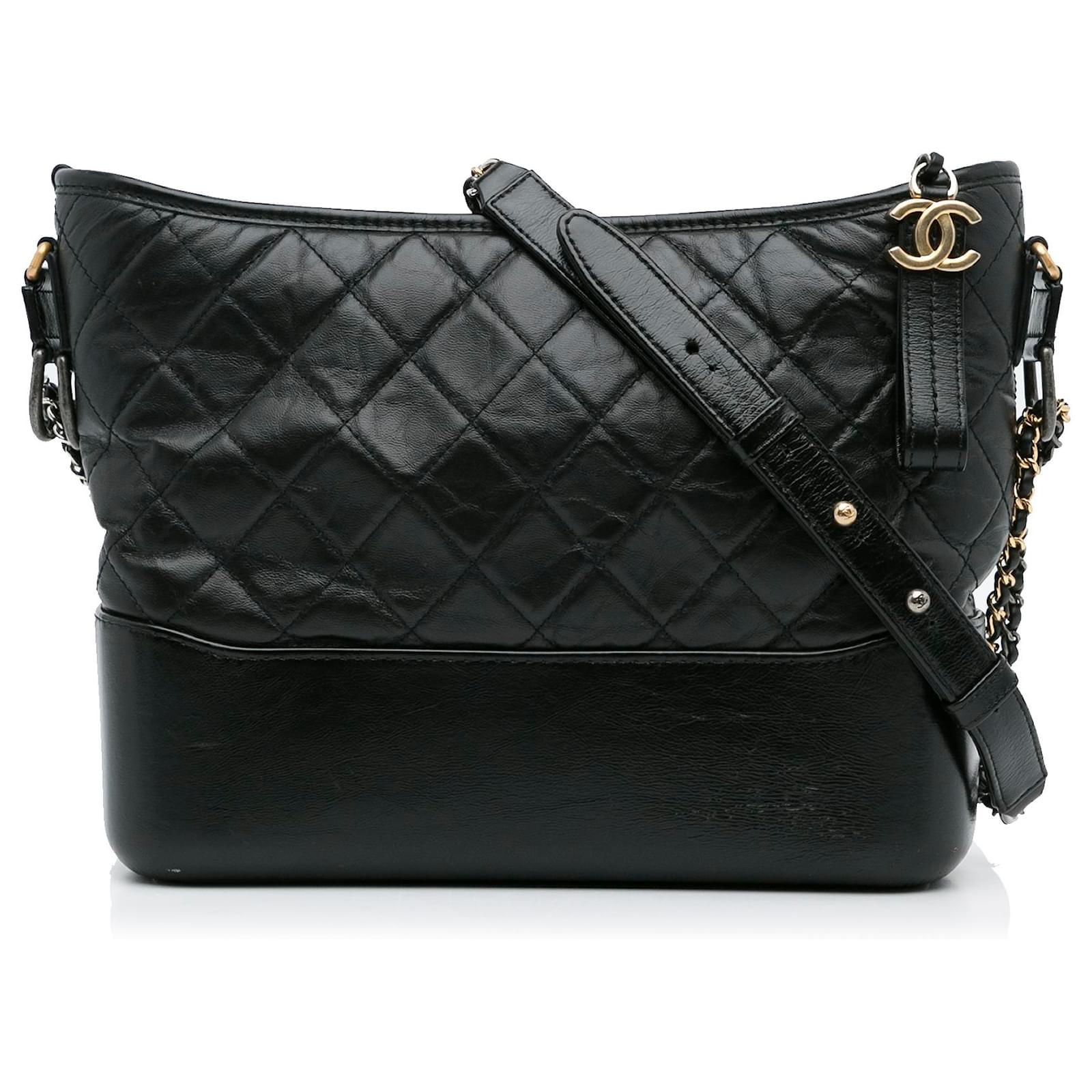 Chanel Black Medium Lambskin Gabrielle Crossbody Leather ref.1019460 - Joli  Closet