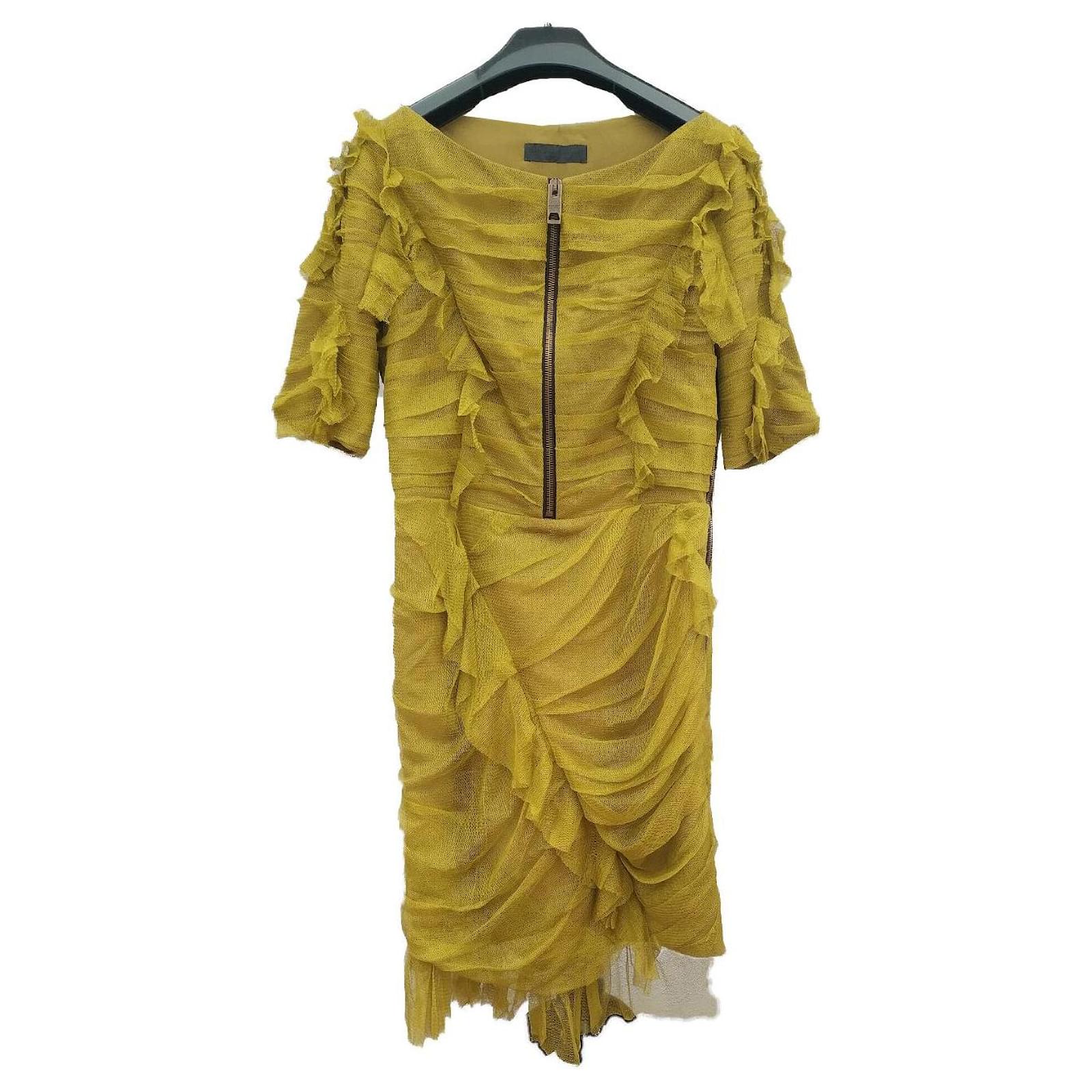 slim fit dress slacks BURBERRY PRORSUM Pre-Fall 2012 Size 8 Green Silk Ruched Evening Dress Gown   Sui Generis Designer Consignment