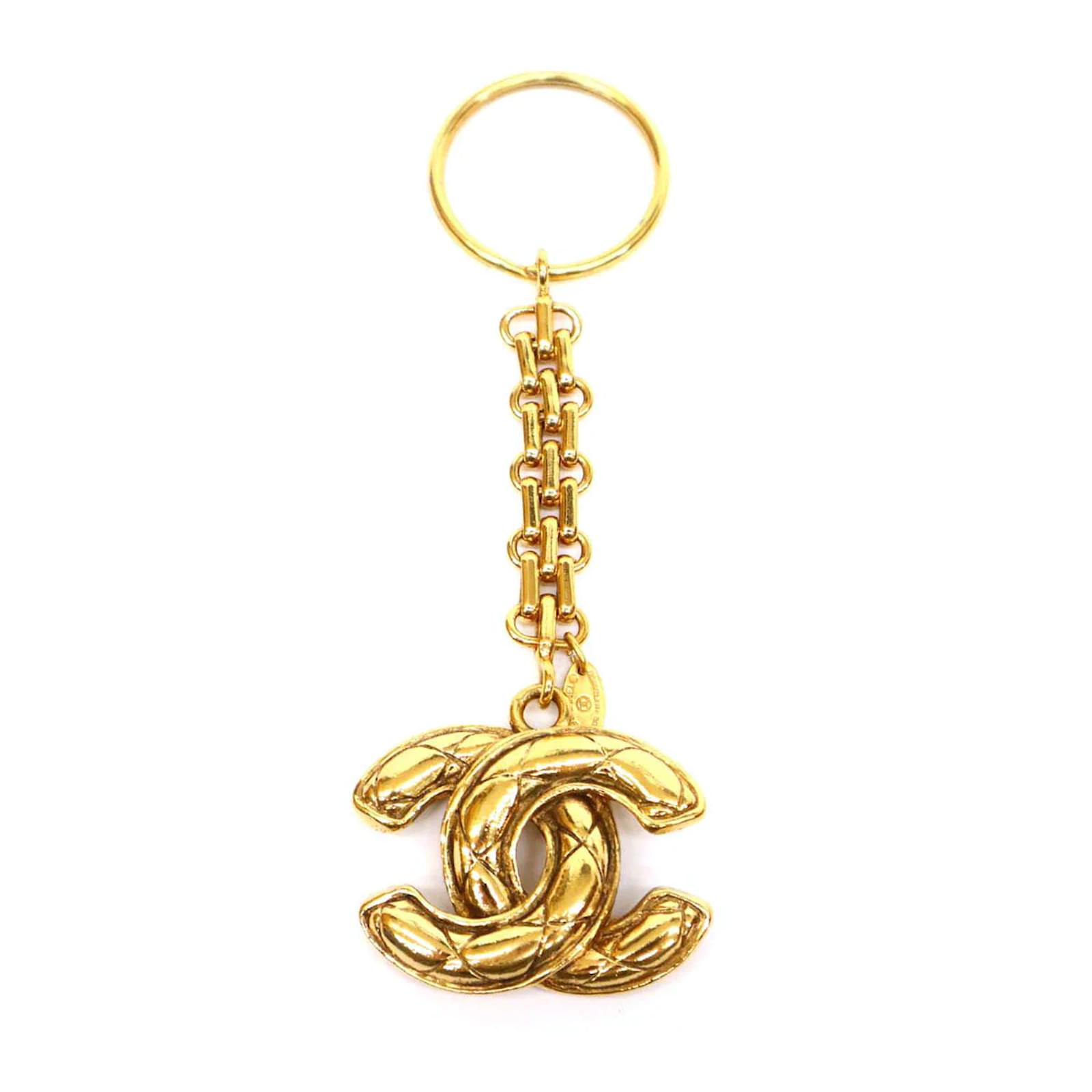 Chanel Gold Chanel Paris Keychain .  Luxury Accessories