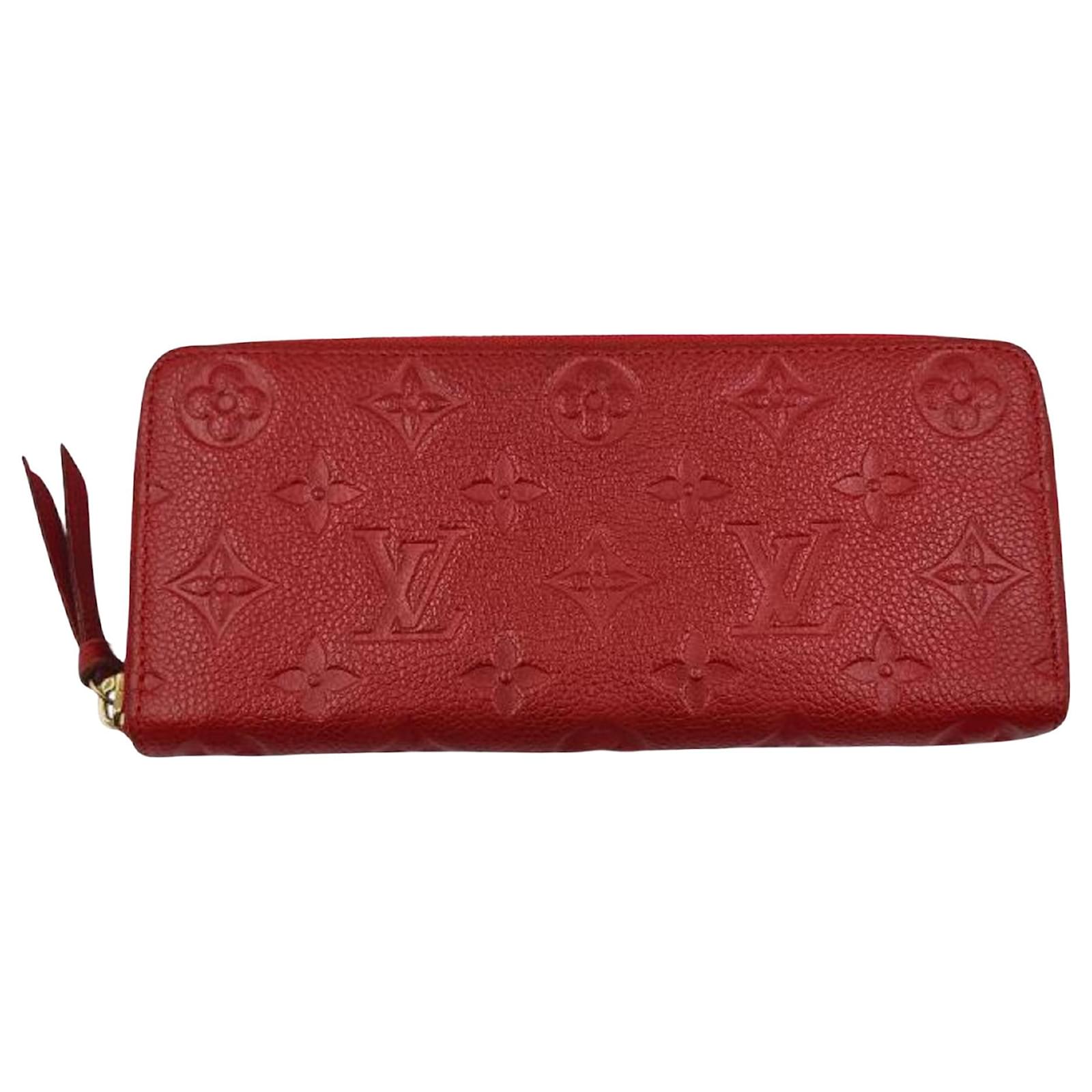 Louis Vuitton Monogram Empreinte Portefeuille Clemence Zippy Wallet