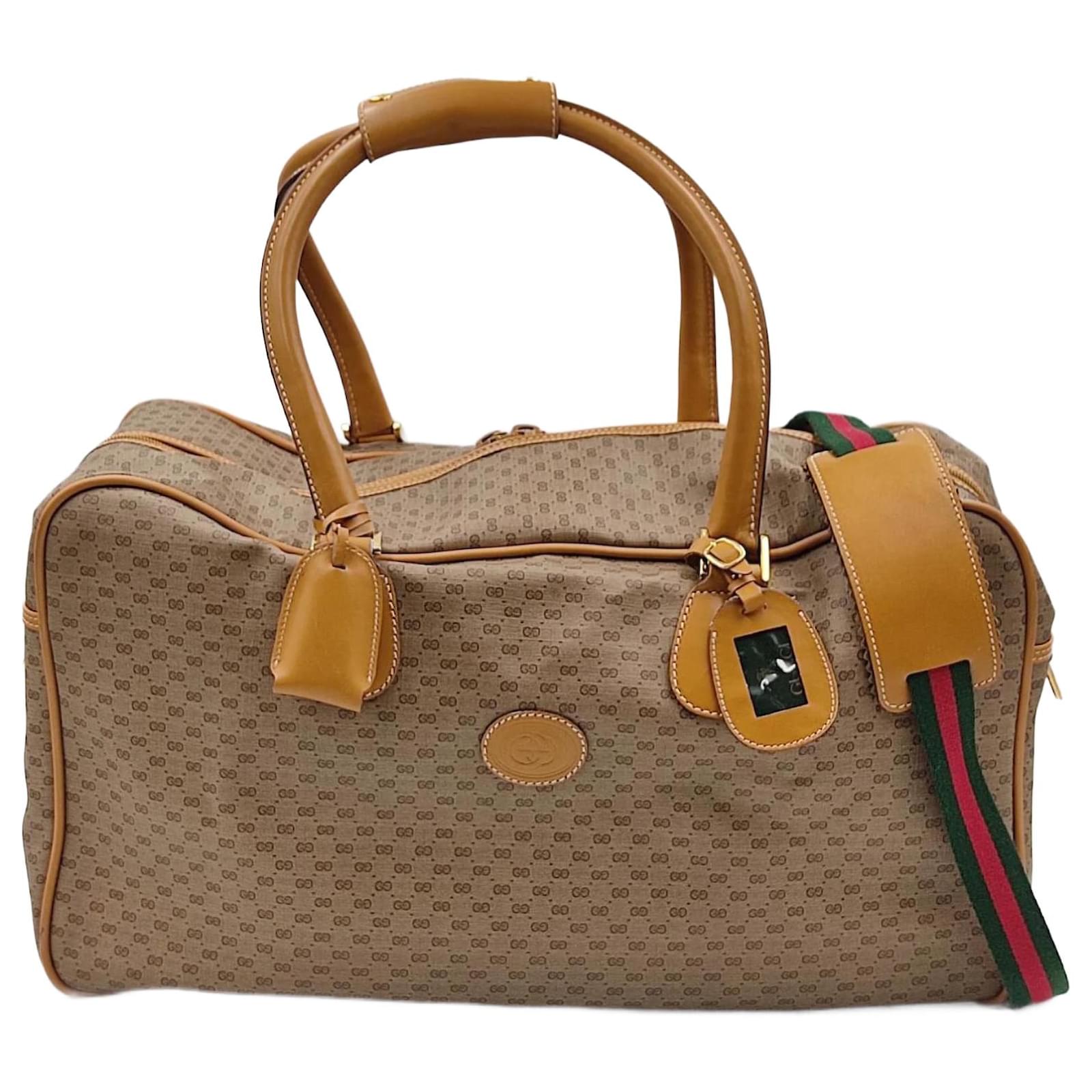 Gucci Large GG Monogram Overnight Travel Cross Body Bag