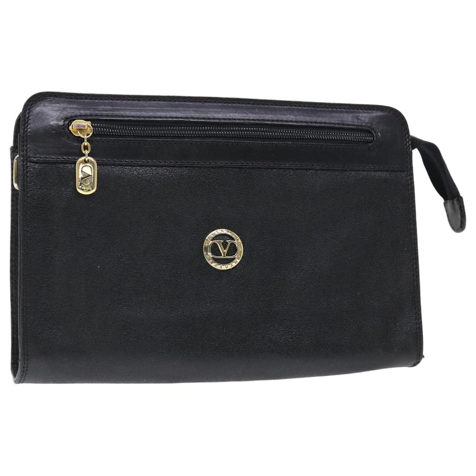 Valentino Garavani (2in1) Clutch Bag Leather with matching coin purse  kisslock | eBay