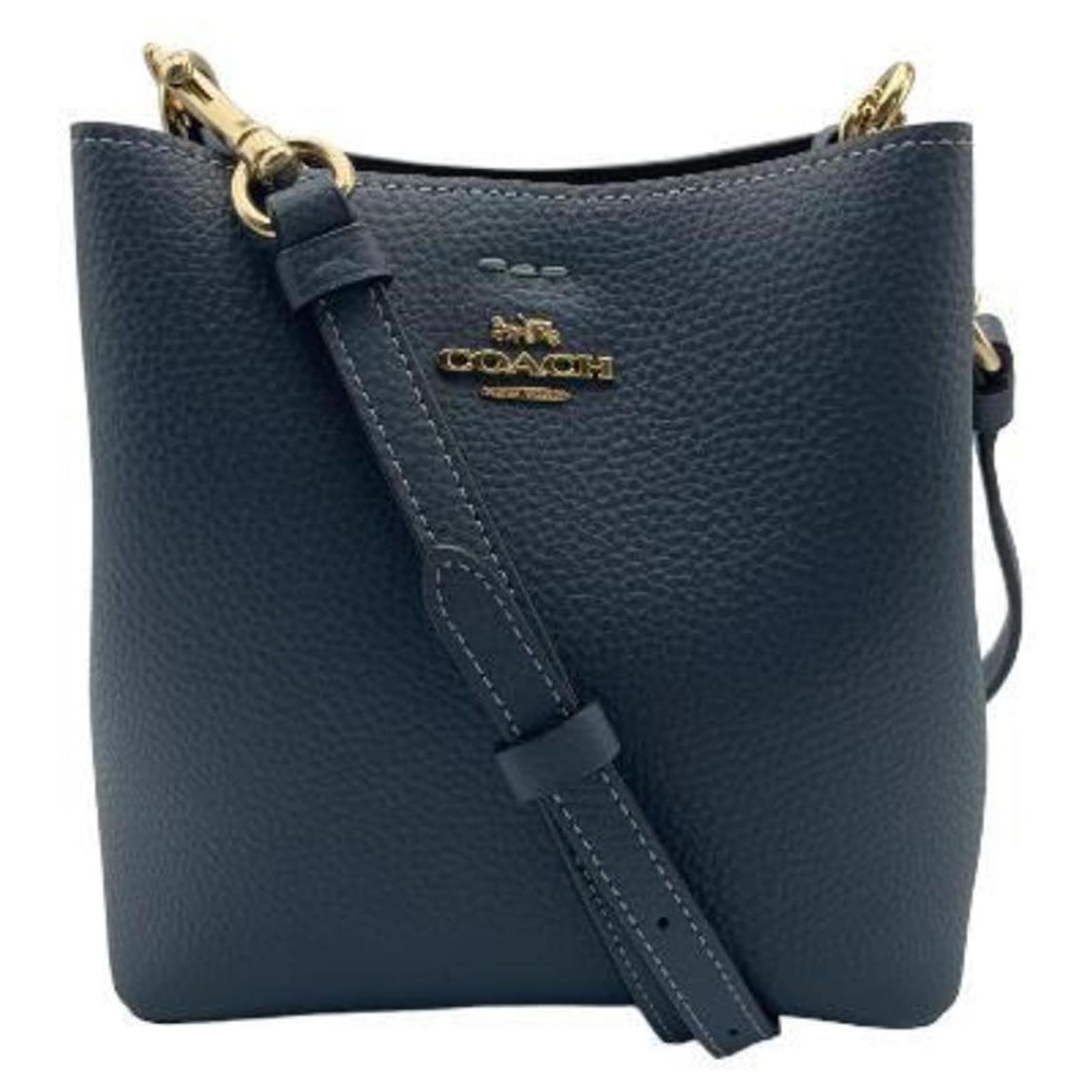 Small navy blue hot sale coach purse